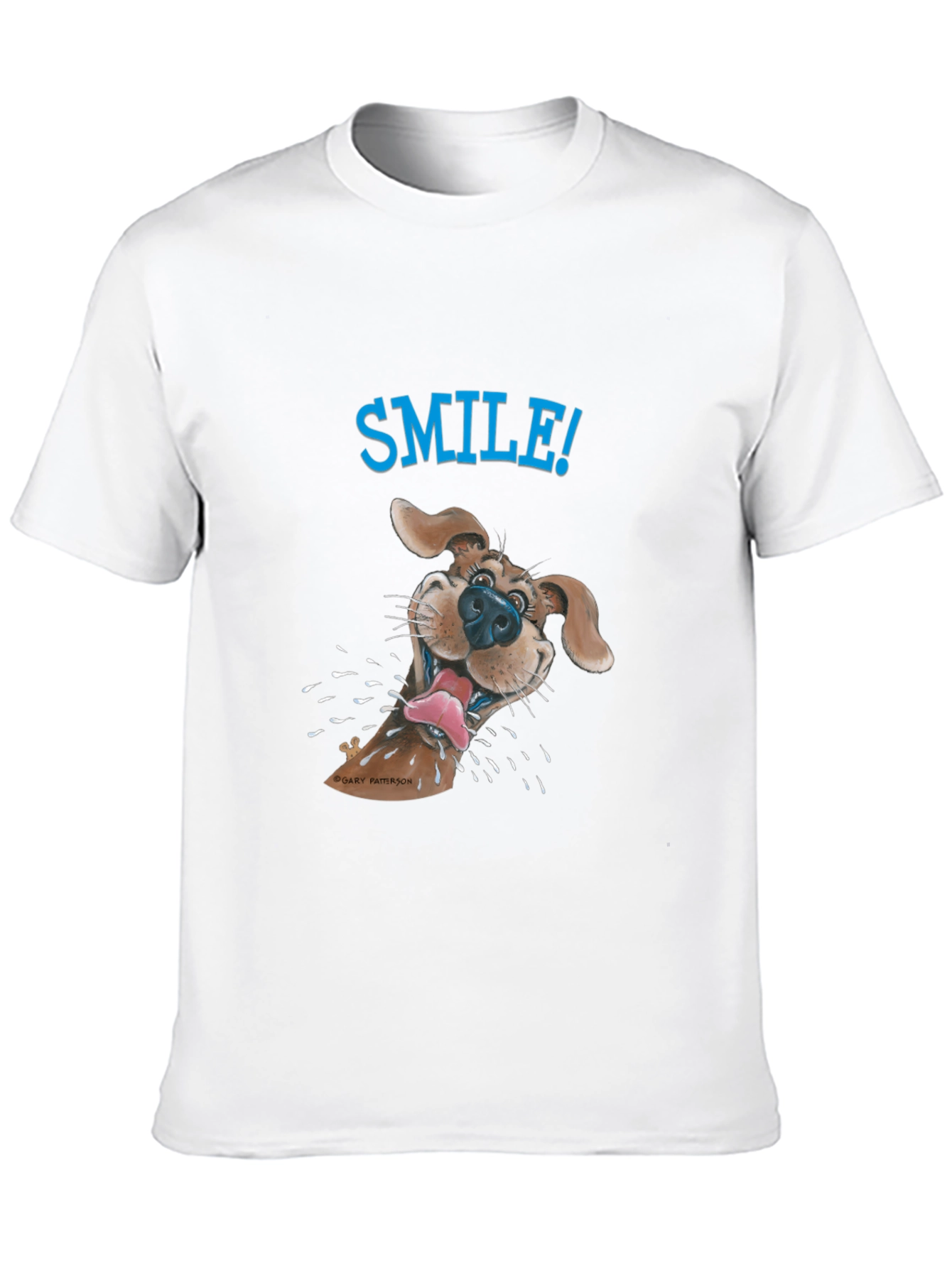 Black Smile! Dog Graphic Tee - Fun & Casual view 10