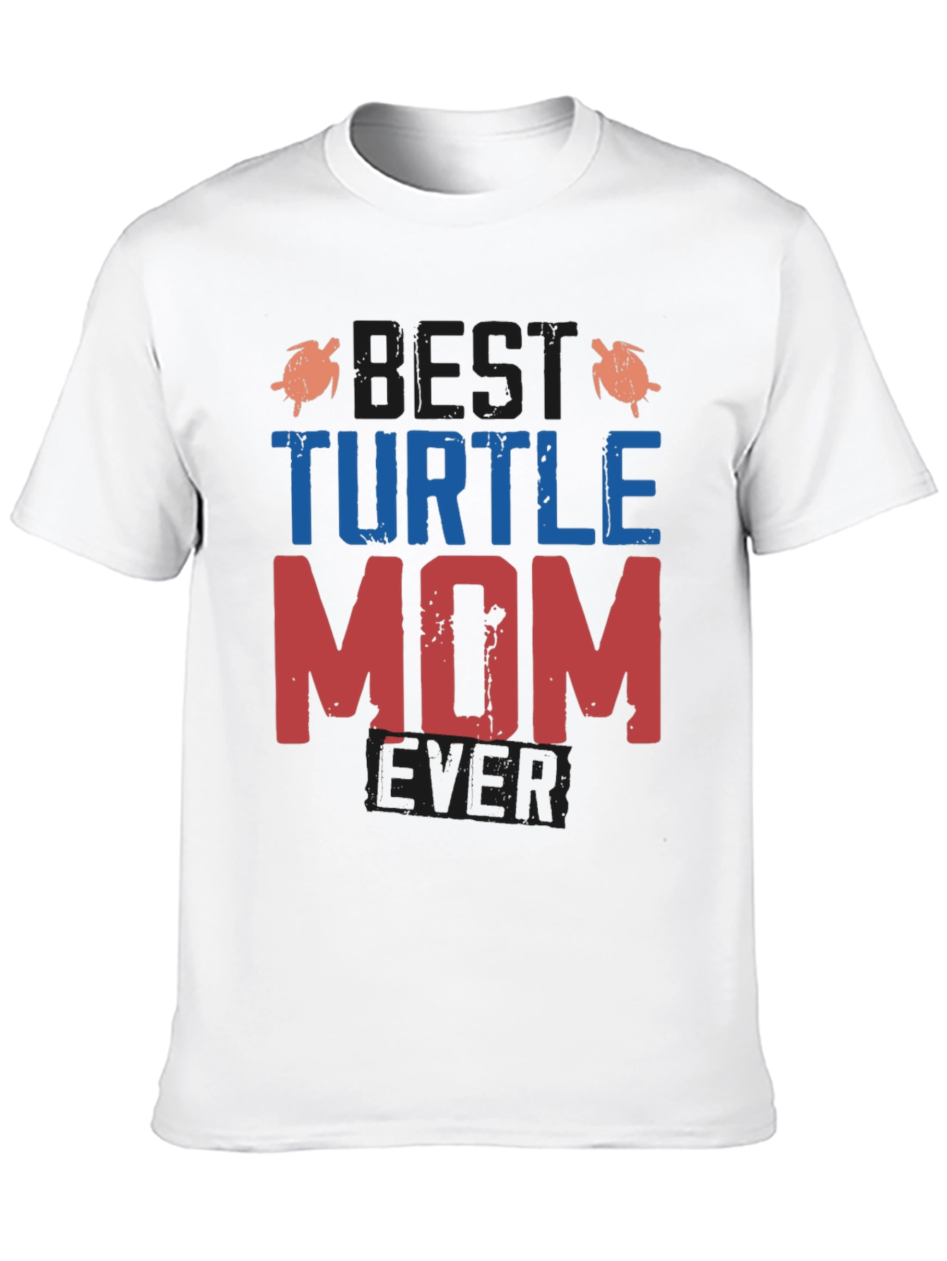 Black Best Turtle Mom Ever T-Shirt view 10