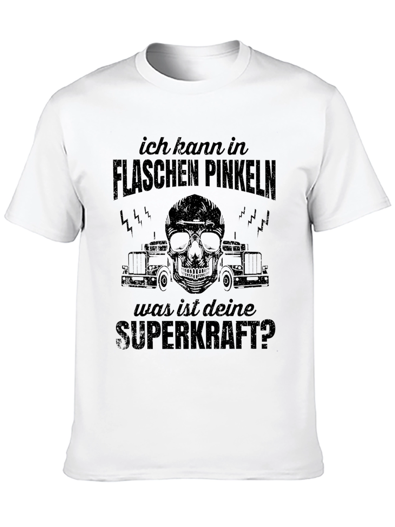 Black Funny German T-Shirt - My Superpower! view 10