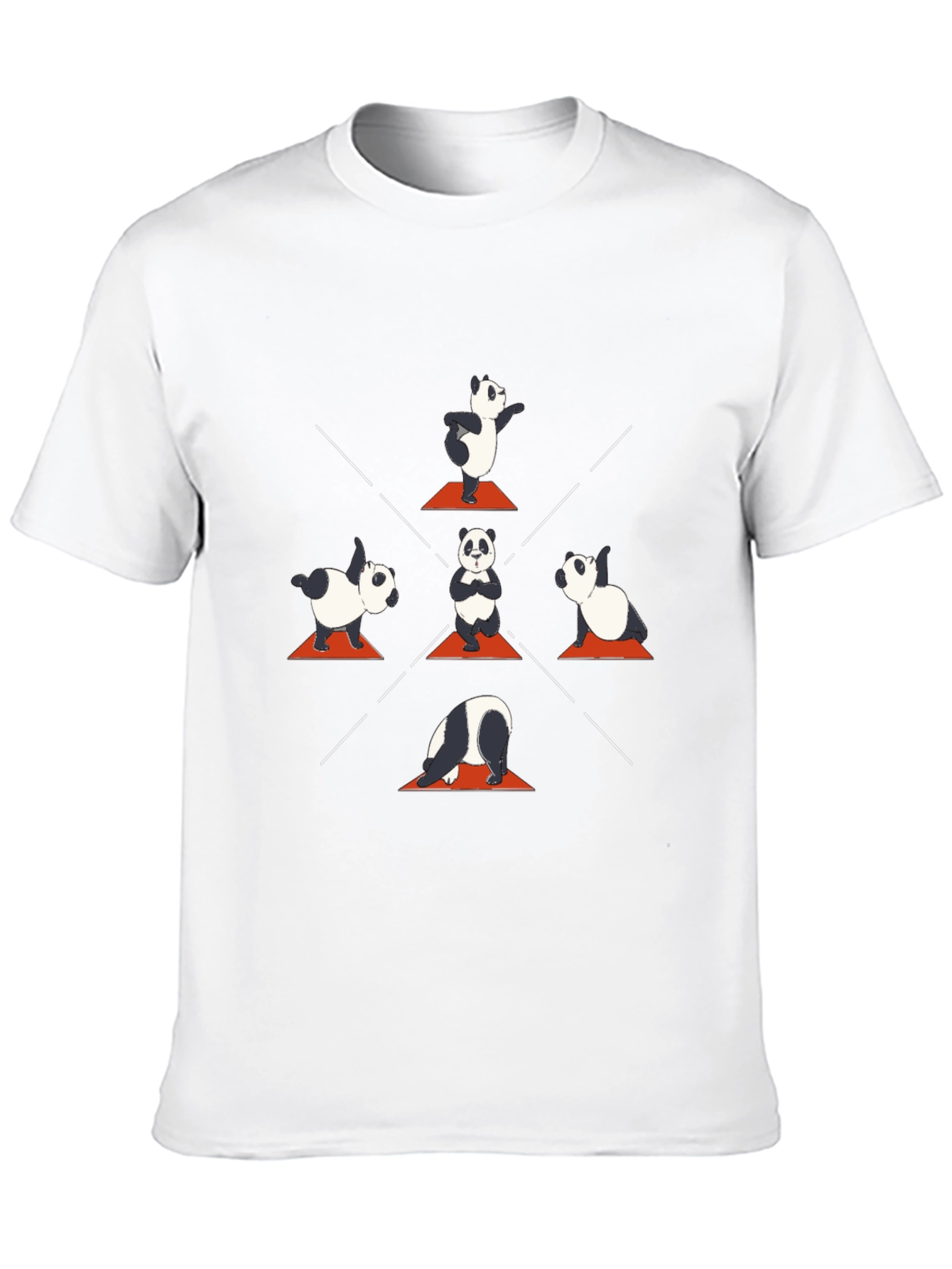 Black Yoga Panda T-Shirt - Meditating Animal Tee view 10