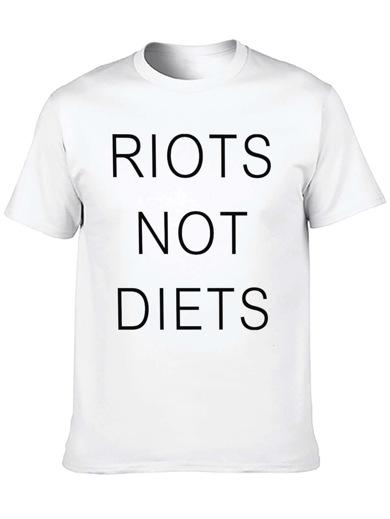 Black Riots Not Diets Graphic T-Shirt - Black view 10