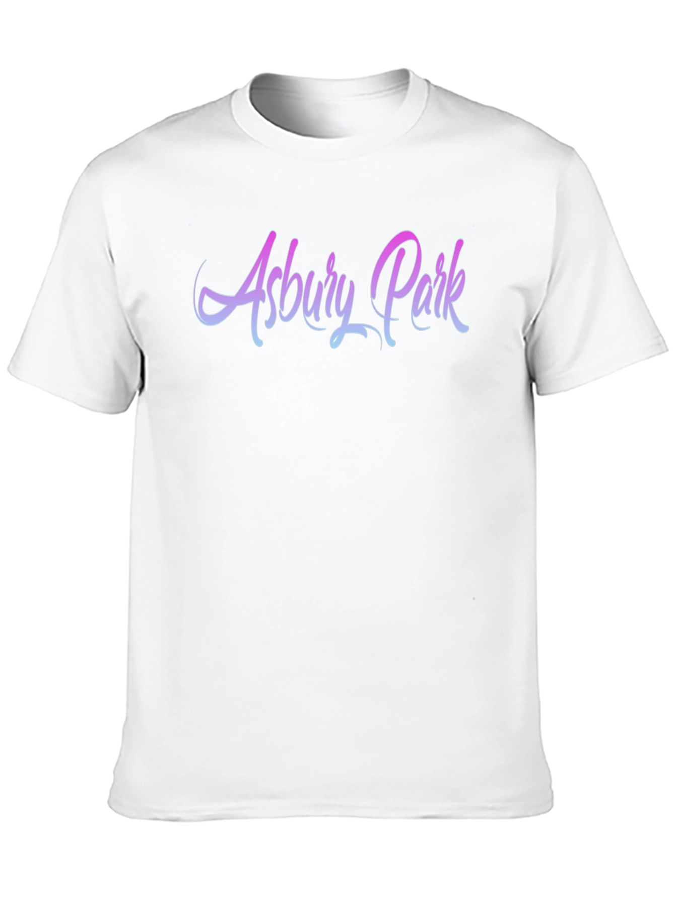 Black Asbury Park Gradient Text Graphic Tee view 10