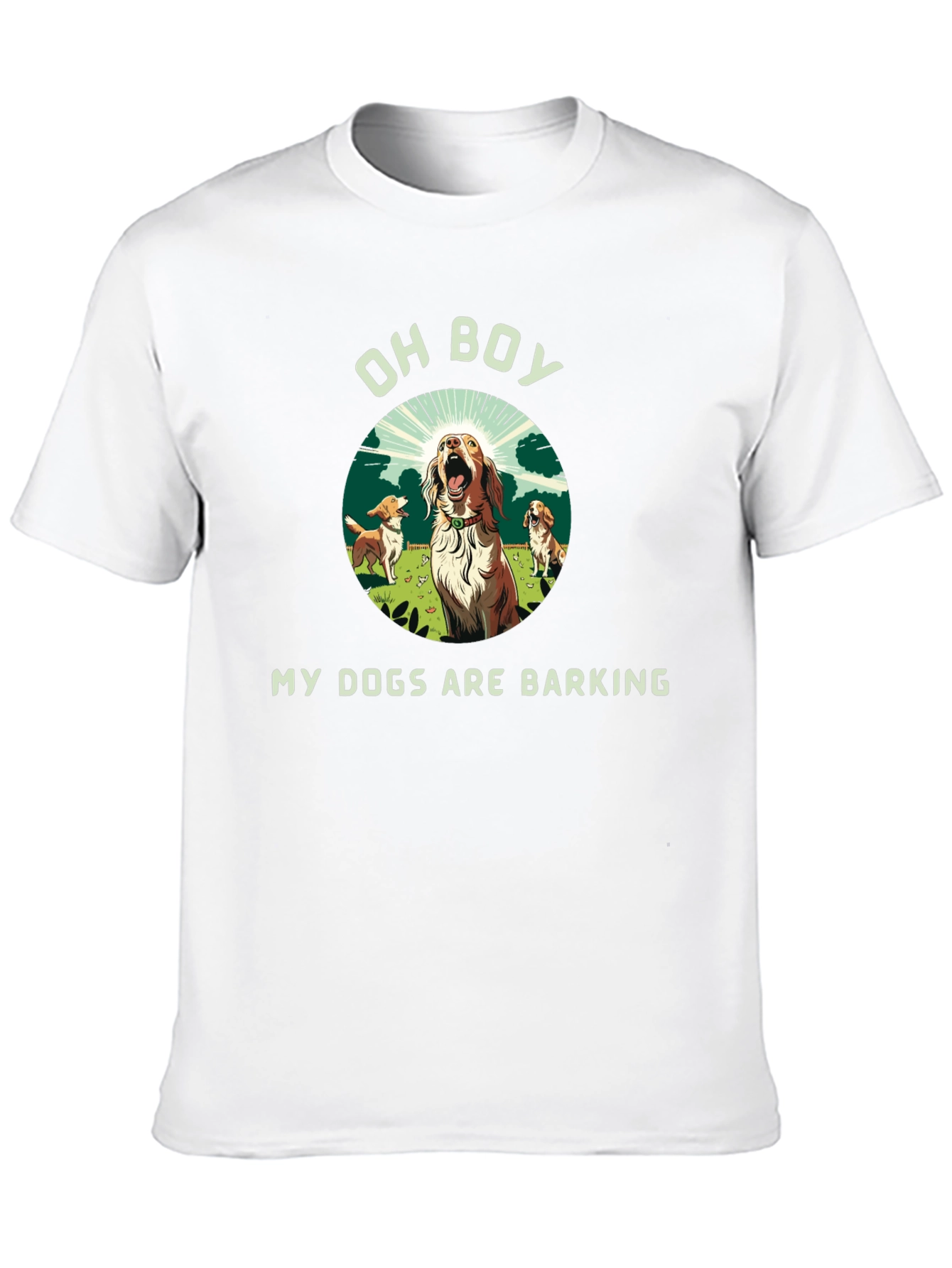 Black Funny "My Dogs Are Barking" Graphic Tee view 10