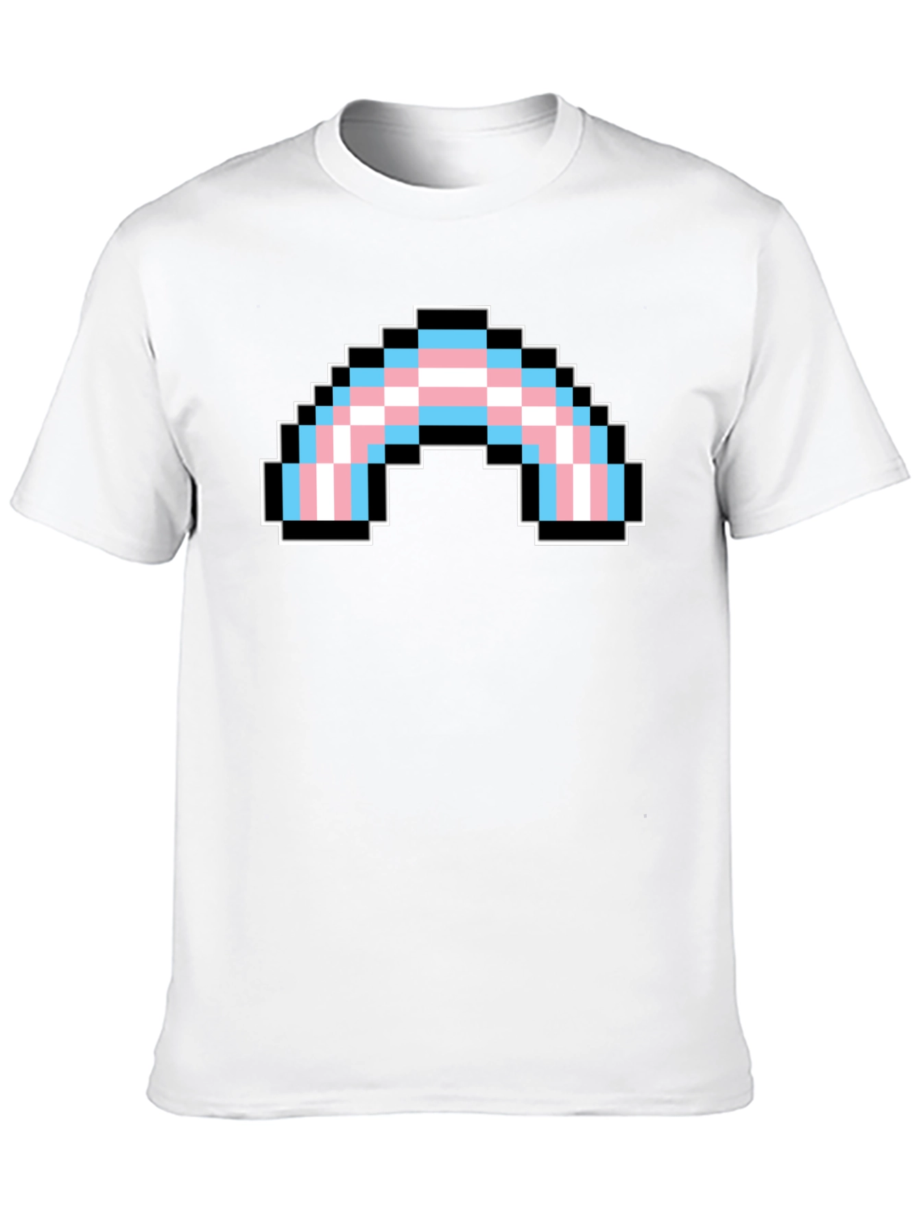 Pixel Transgender Rainbow Pride T-Shirt - 10
