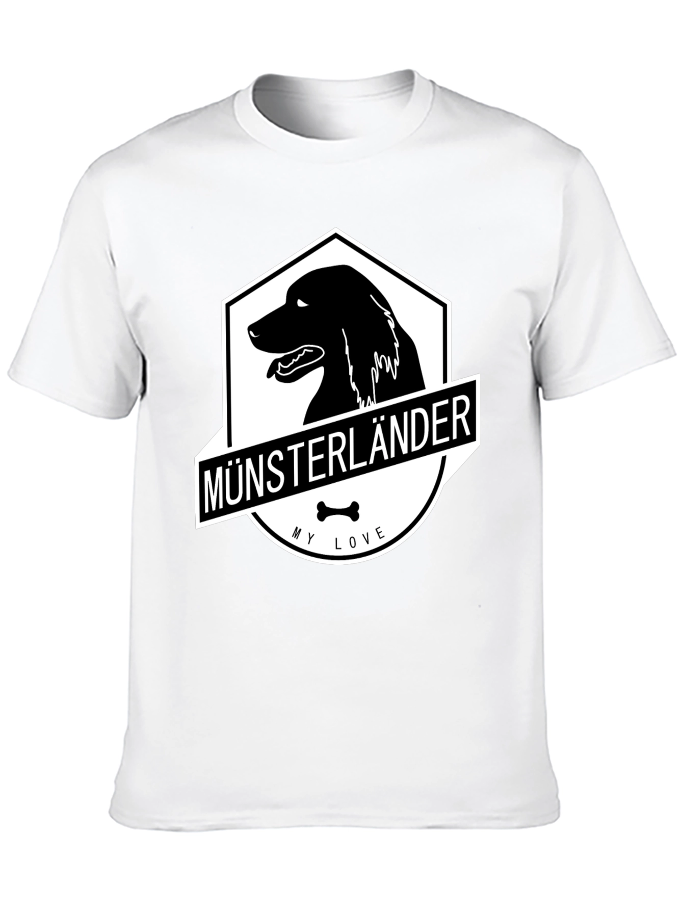 Black Münsterländer Dog T-Shirt - My Love Black Tee view 10