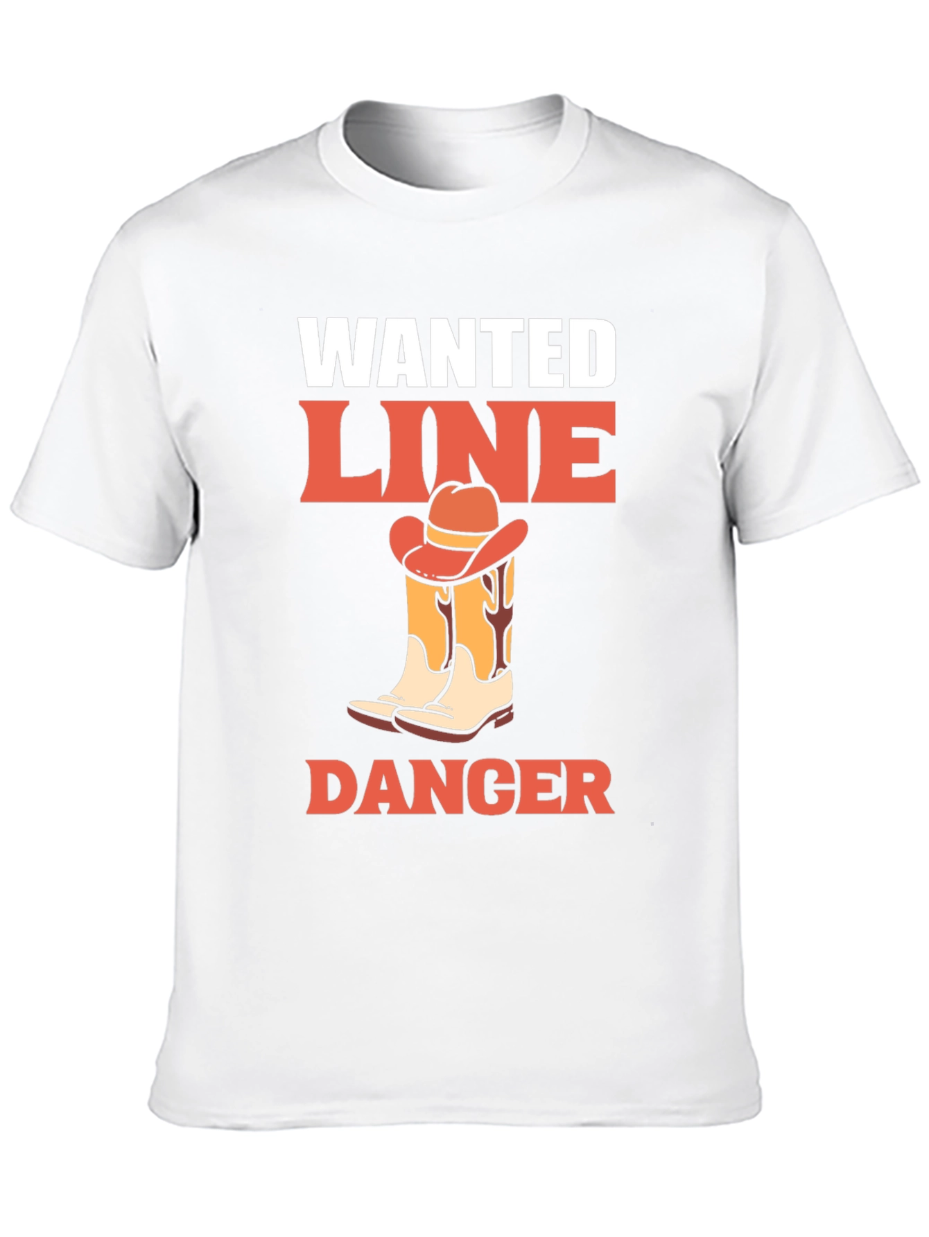 Black Wanted Line Dance Danger Graphic Tee view 10