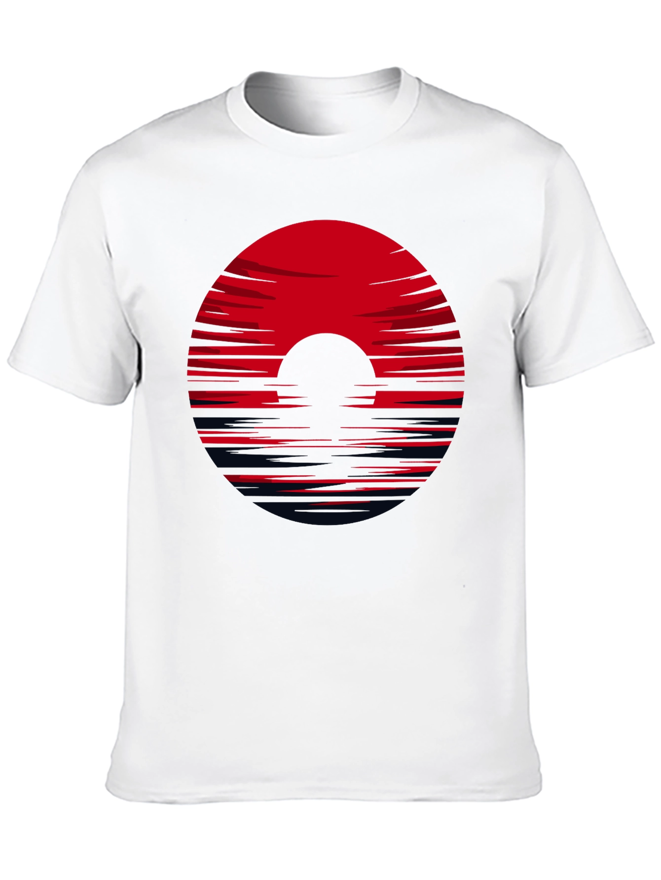 Black Red Horizon Black Tee view 10