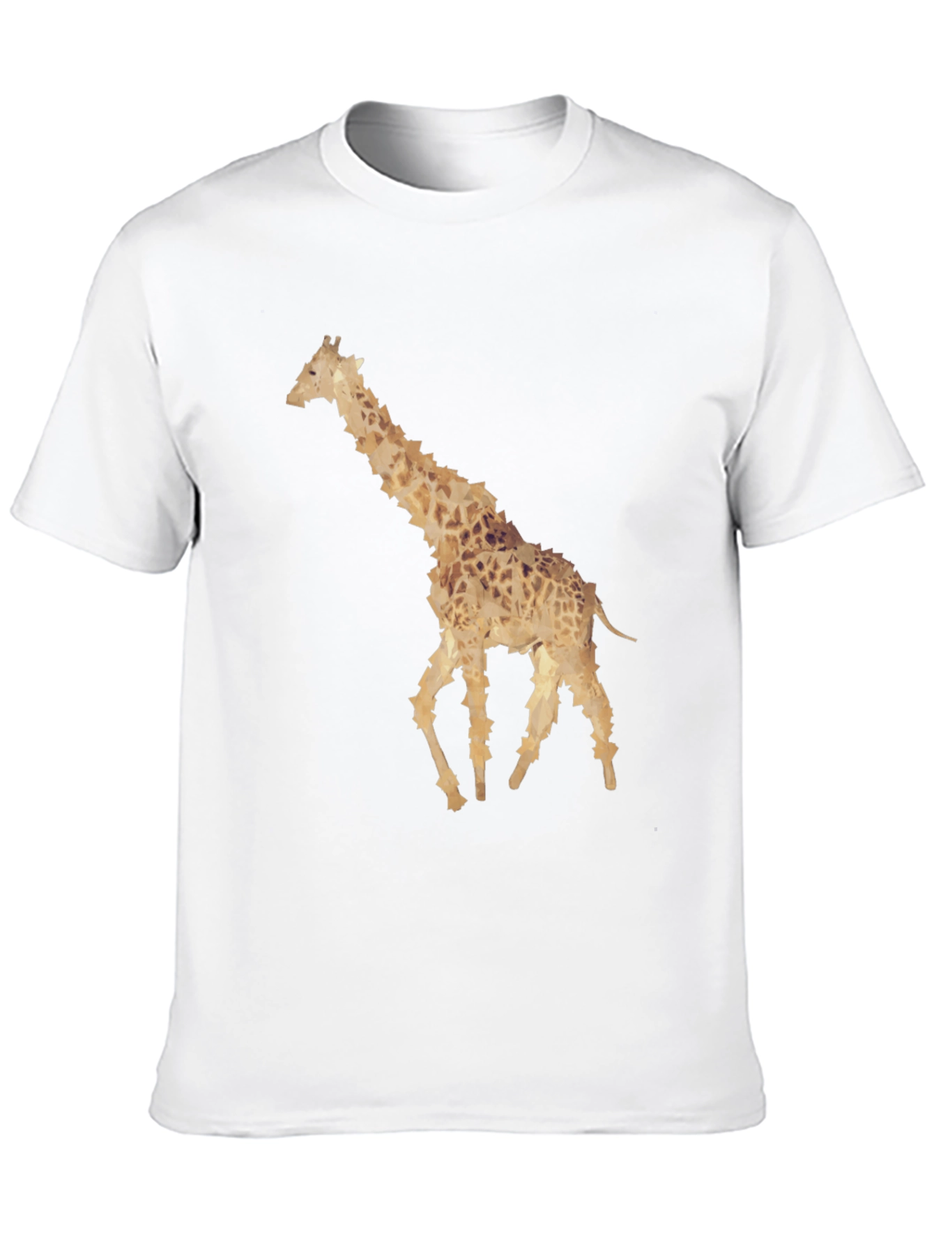 Black Giraffe Graphic Print Black T-Shirt view 10