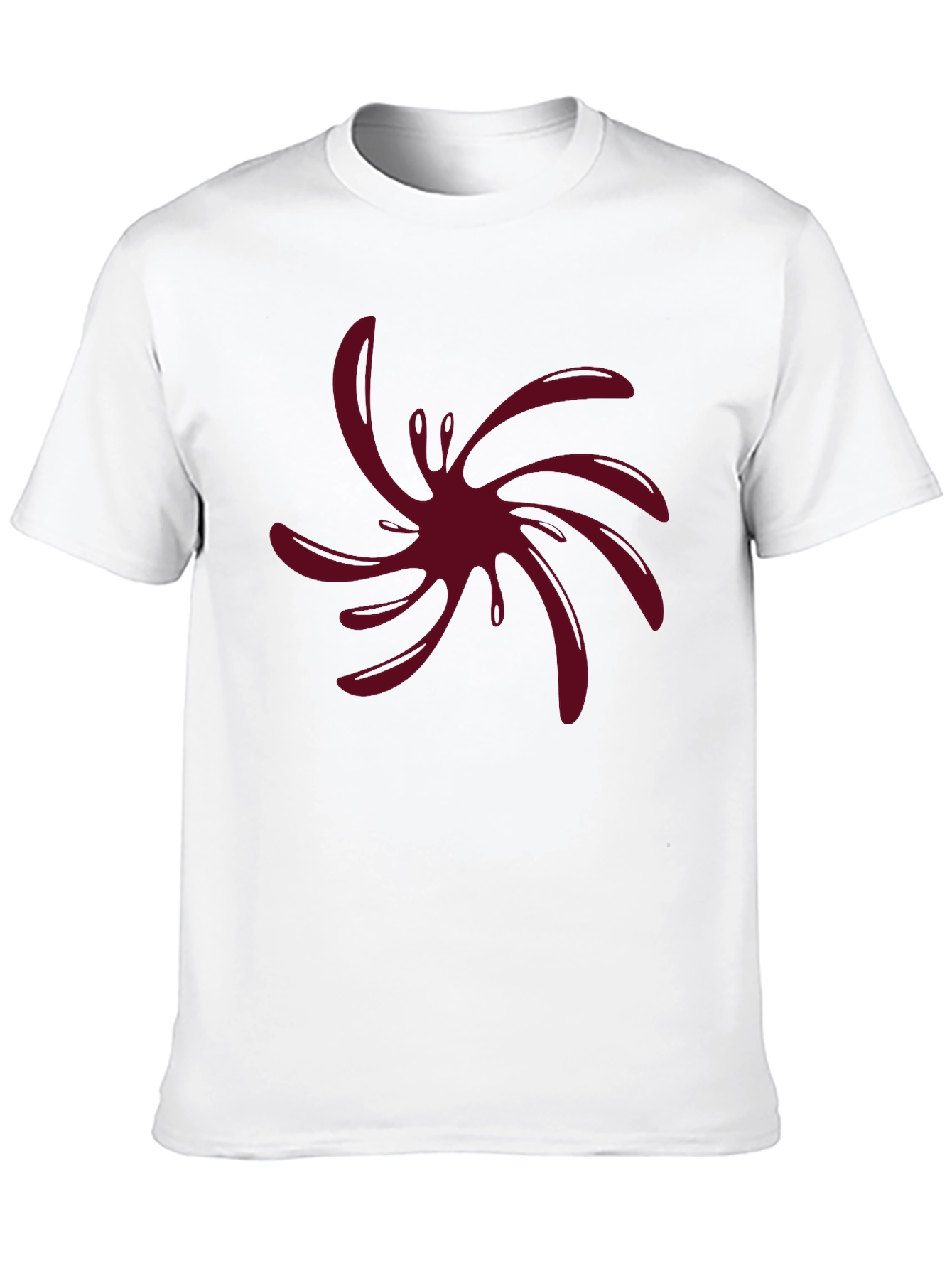 Black Abstract Splatter Graphic Tee - Modern Design view 10