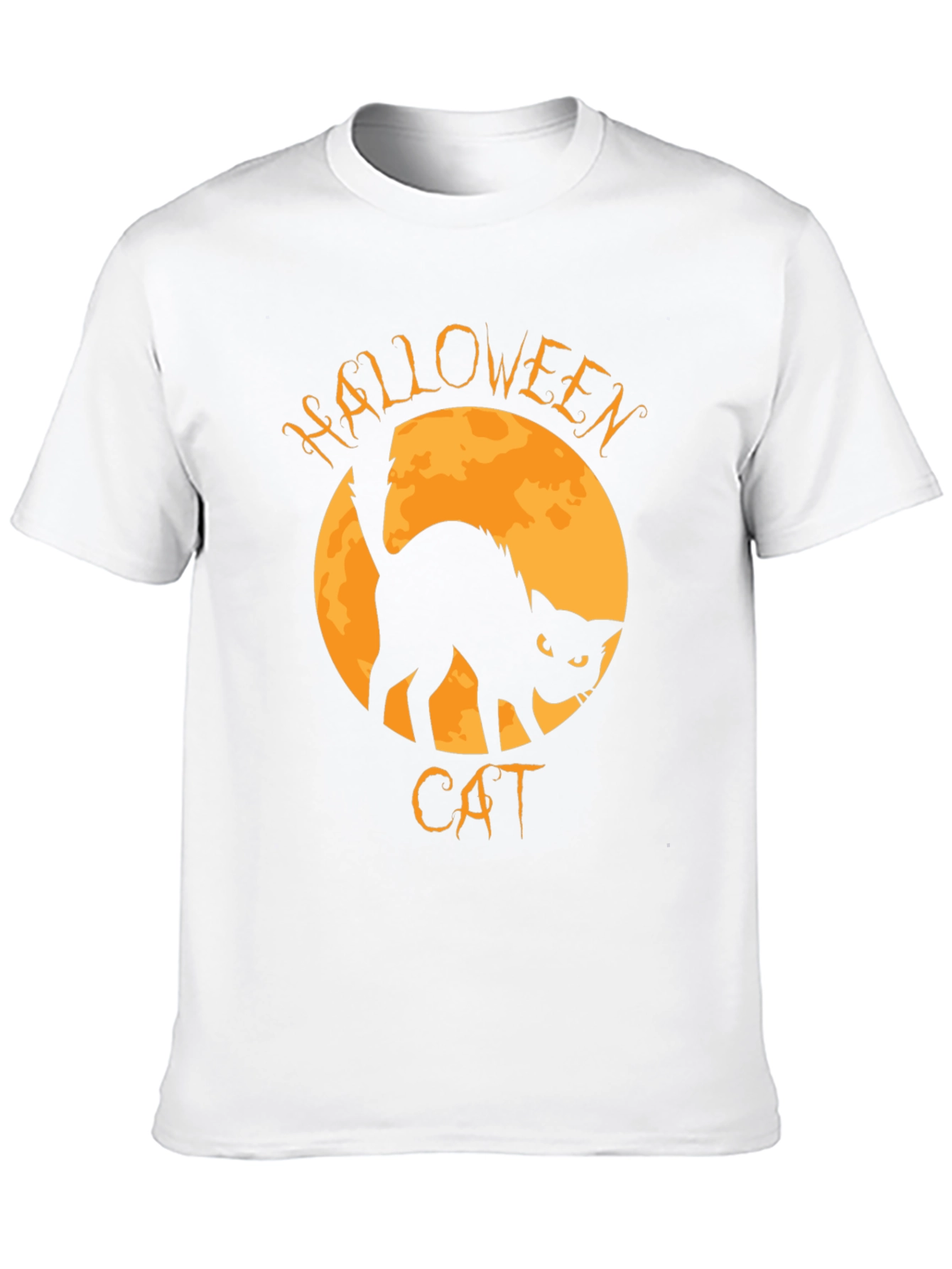 Black Halloween Cat T-Shirt view 10