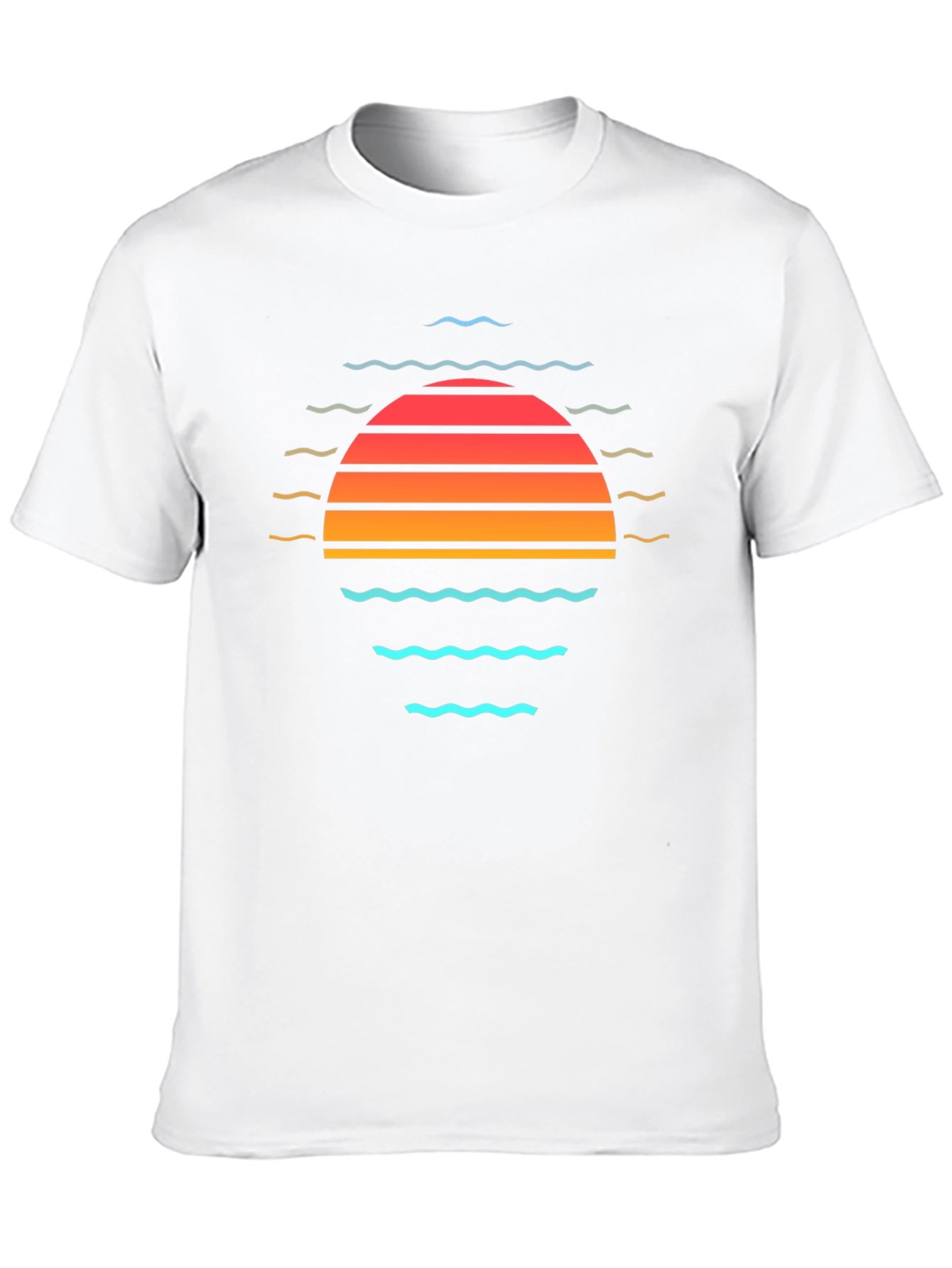 Black Retro Sunset T-Shirt - Vintage Graphic Tee view 10