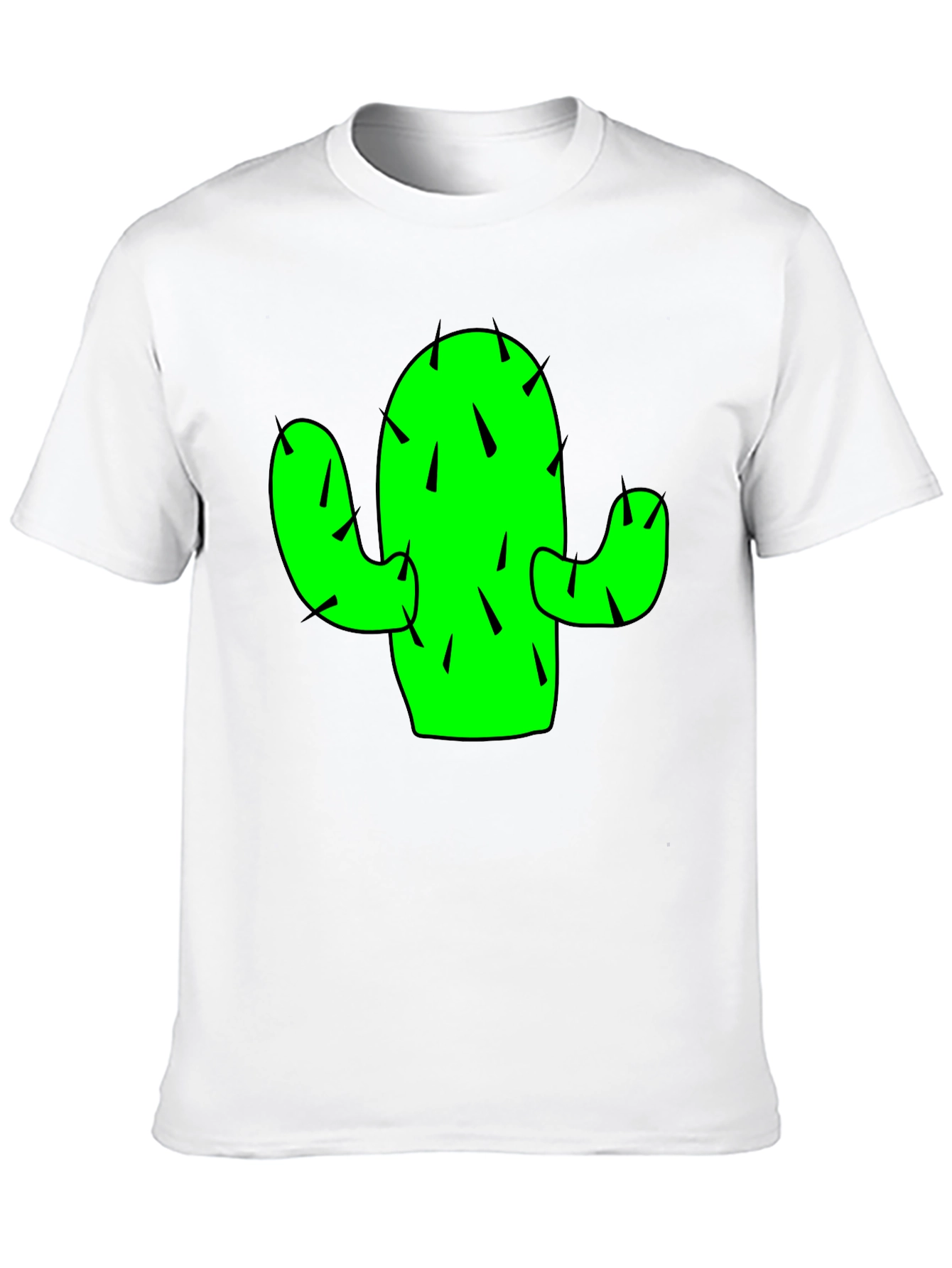 Black Cactus Graphic Tee - Trendy Casual Style view 10