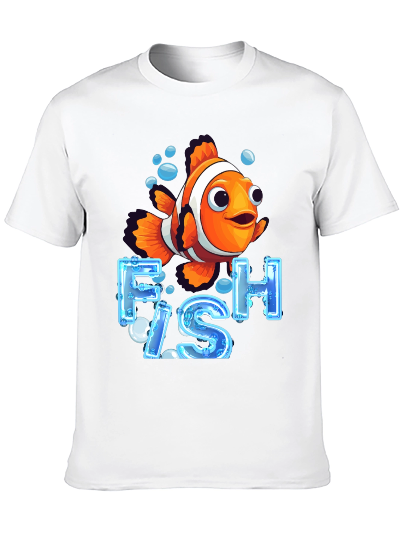 Black Clownfish Graphic T-Shirt - Ocean Life Design view 10