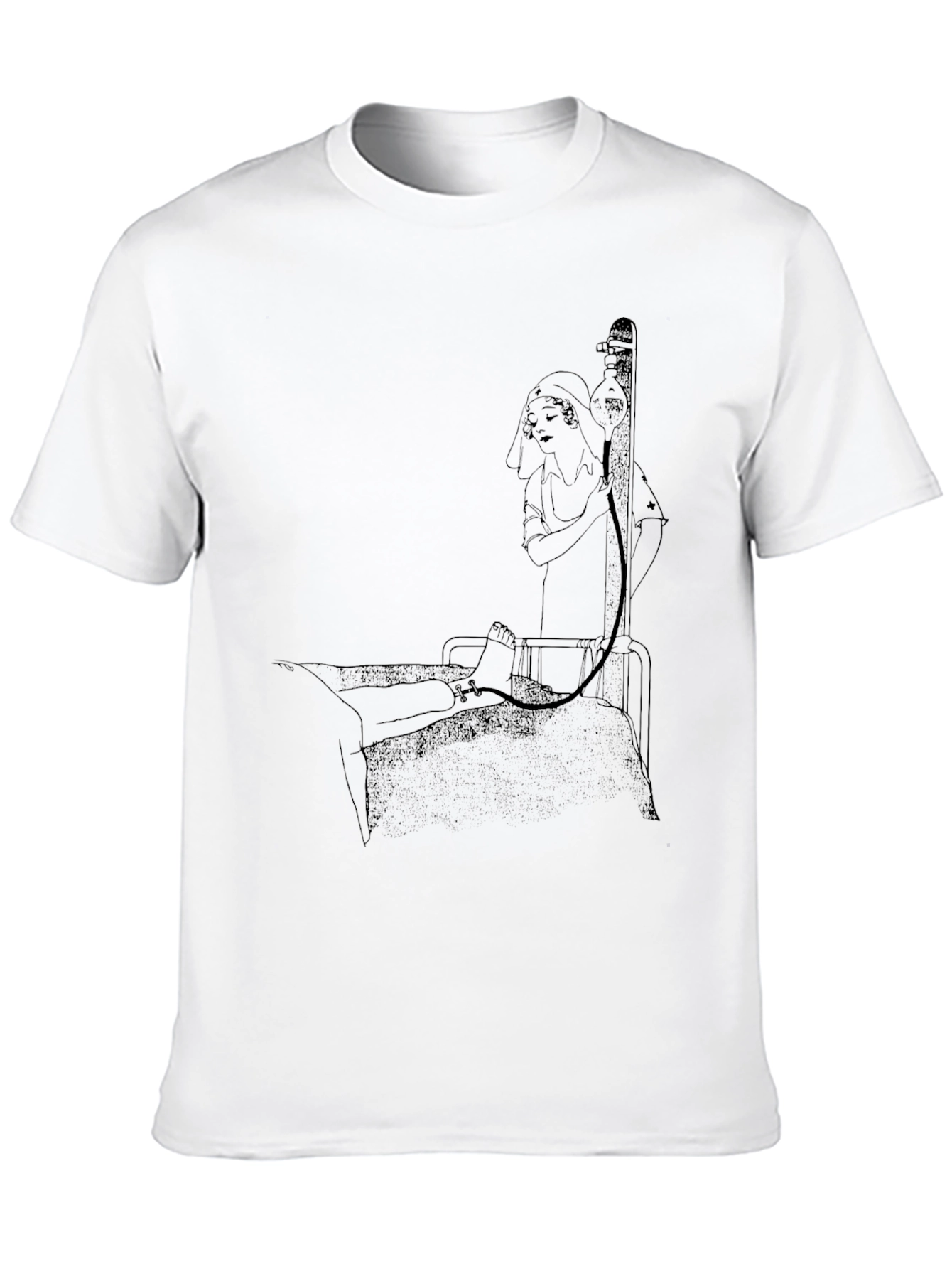 Black Unique Graphic Print Black T-Shirt view 10