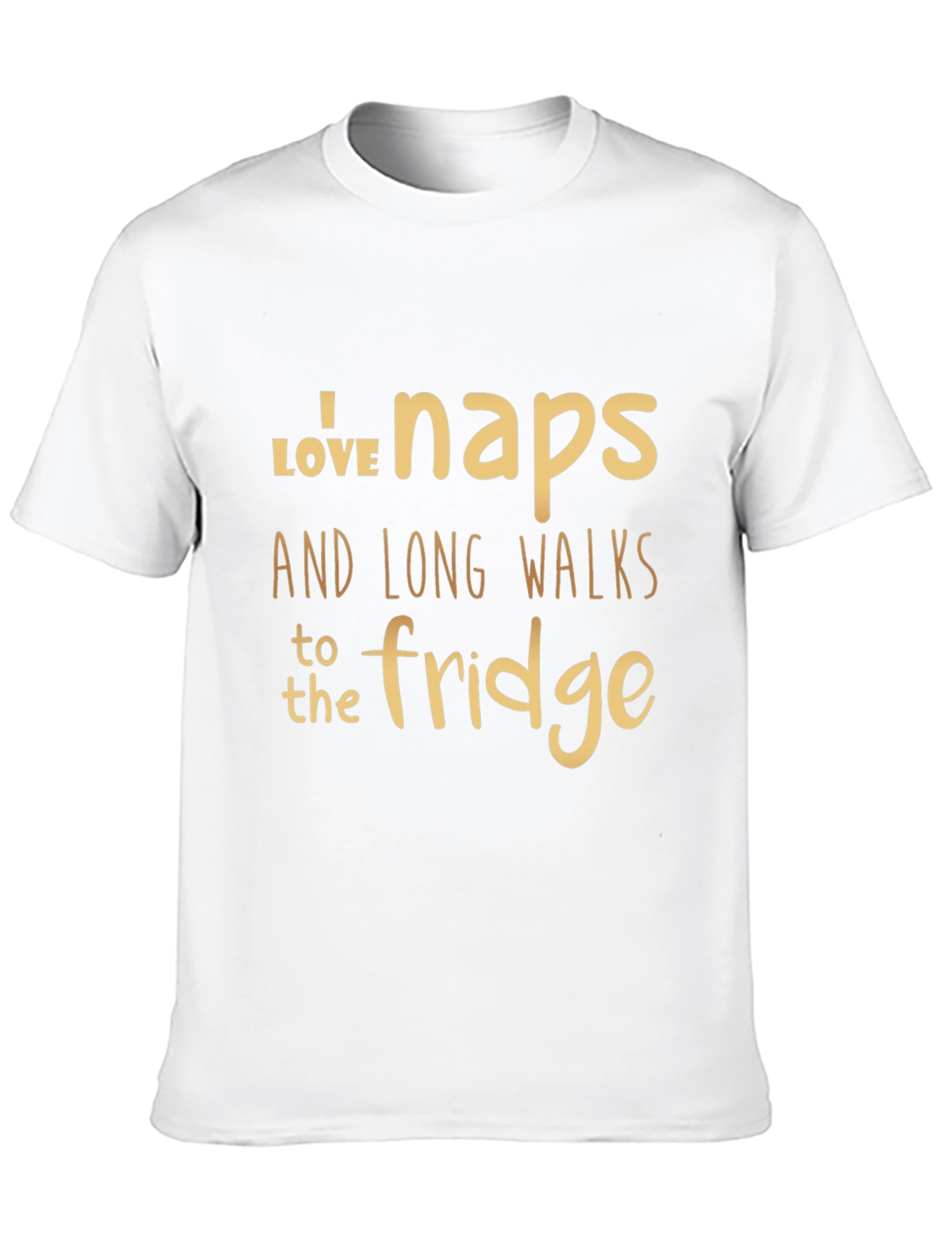 Black Funny Naps and Fridge Walks Graphic T-Shirt view 10