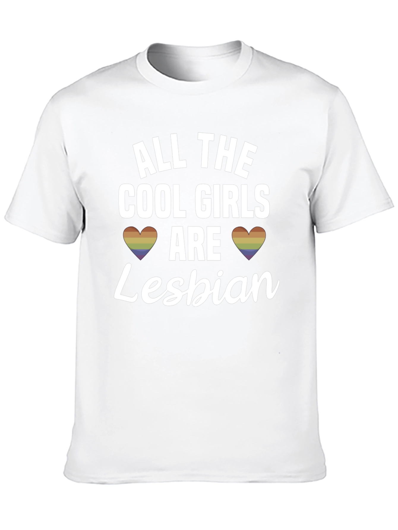 Black Cool Girls Lesbian T-Shirt - Pride Apparel view 10