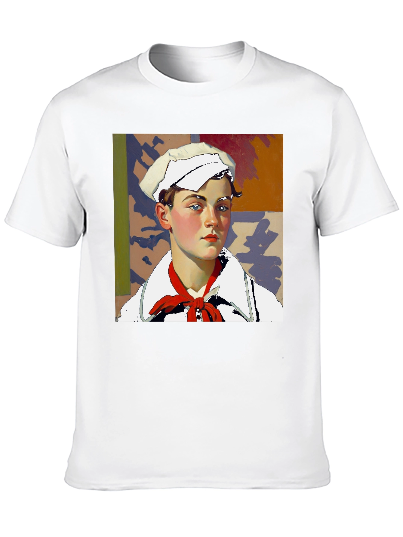 Black Sailor Portrait Tee - Unique Graphic Print view 10