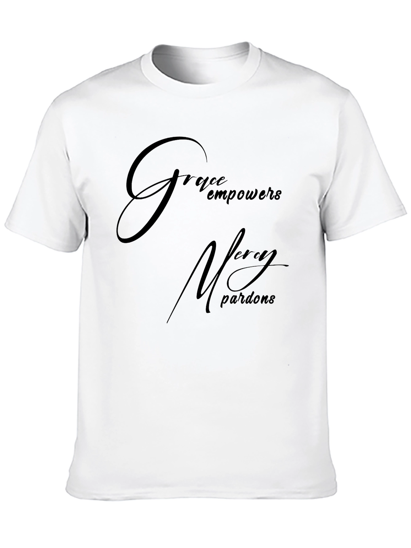 Black Grace Empowers Men's Black T-Shirt view 10