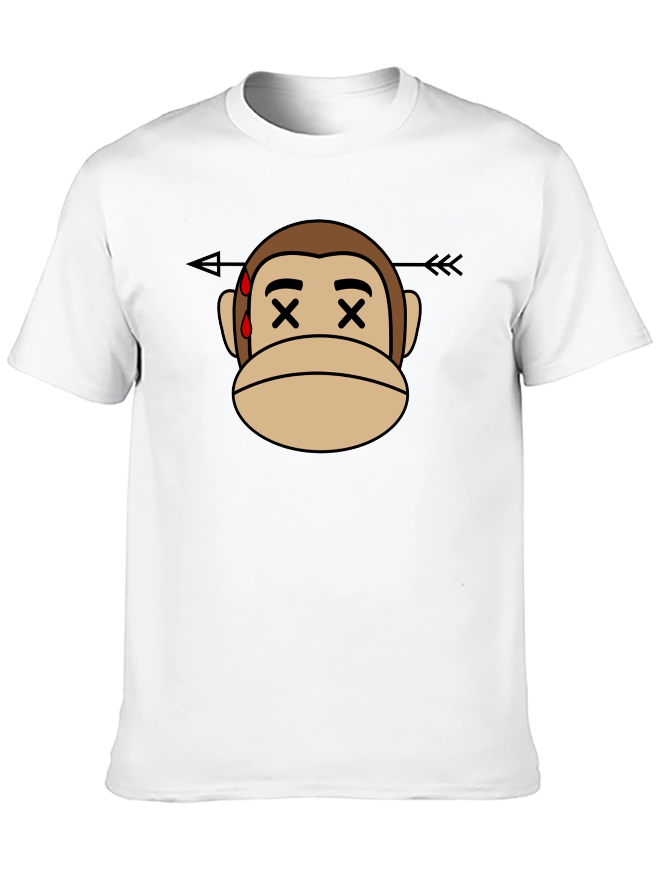 Black Monkey Arrow T-Shirt - Black Cotton Tee view 10