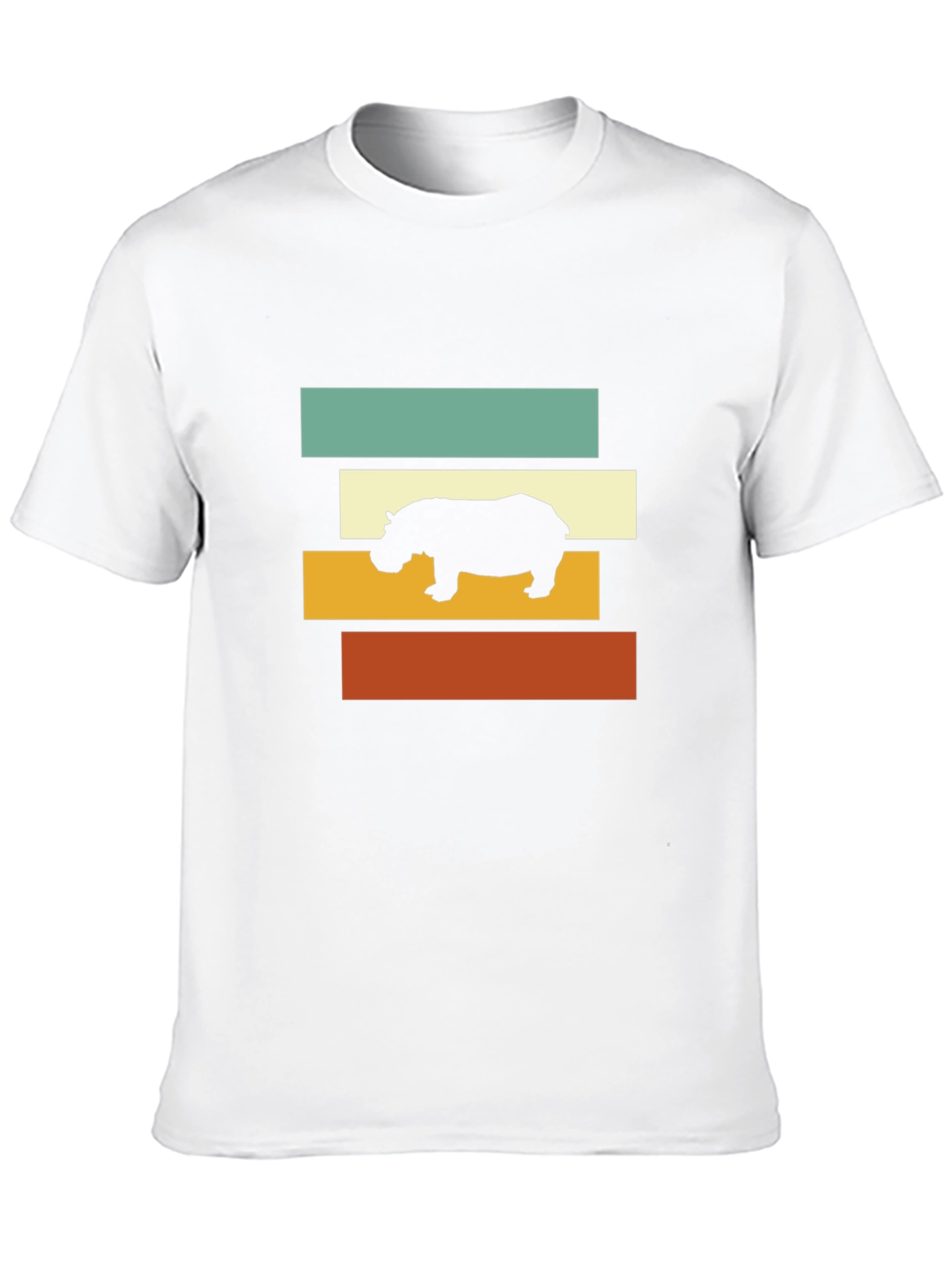 Black Retro Hippo T-Shirt - Stylish Graphic Tee view 10