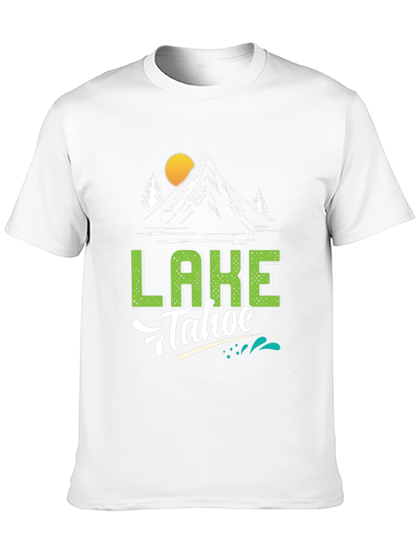 Black Lake Tahoe Black Graphic Tee view 10