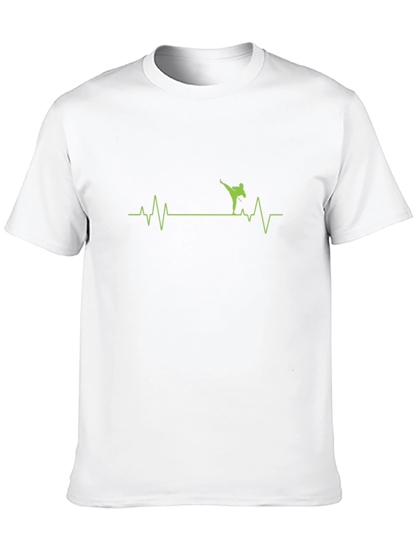 Black Martial Arts Heartbeat Tee view 10