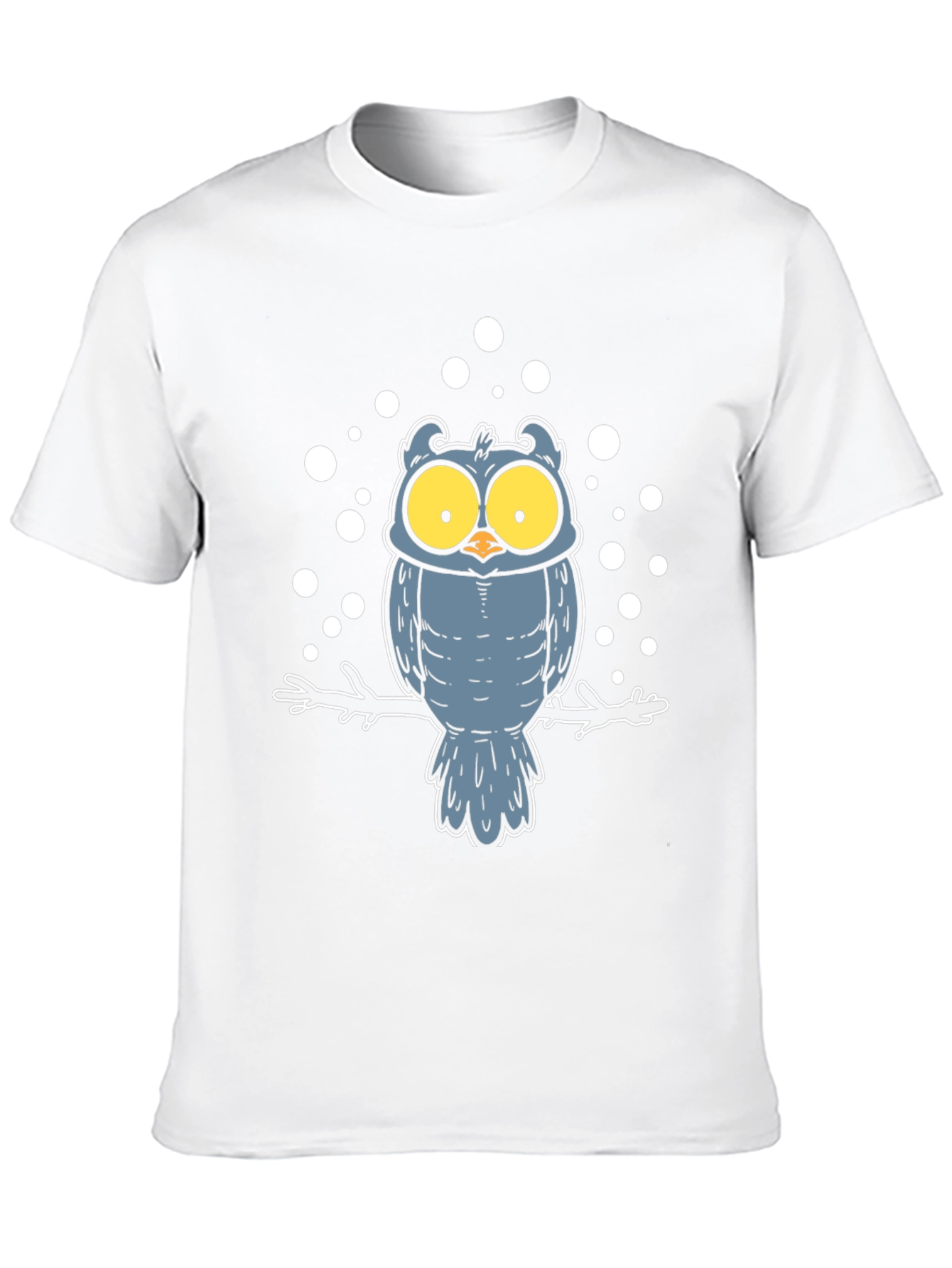 Black Owl Graphic Print Black T-Shirt view 10