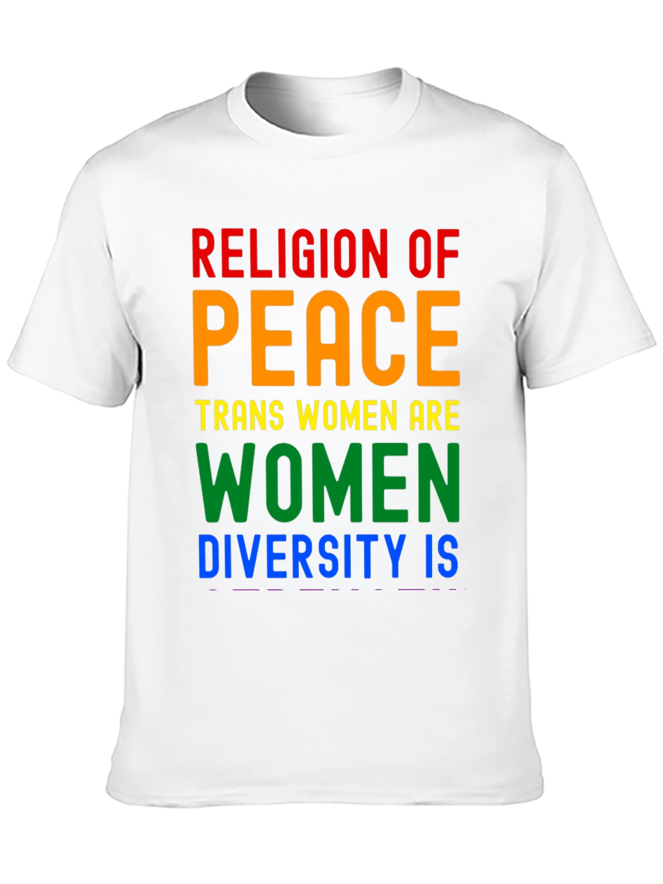 Black Religion of Peace Trans Women Are Women T-Shirt view 10