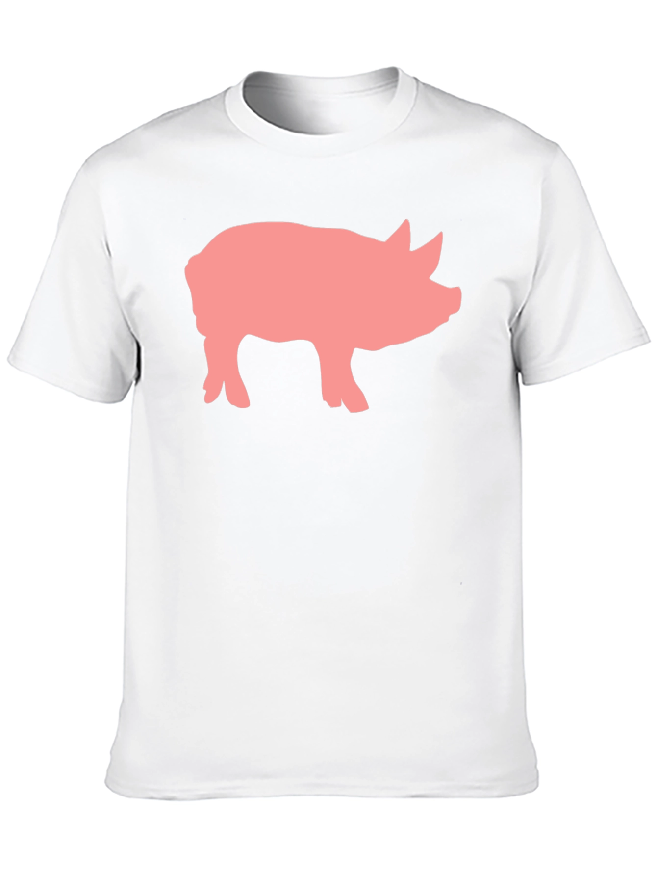 Black Pig Graphic Print Black Crew Neck T-Shirt view 10