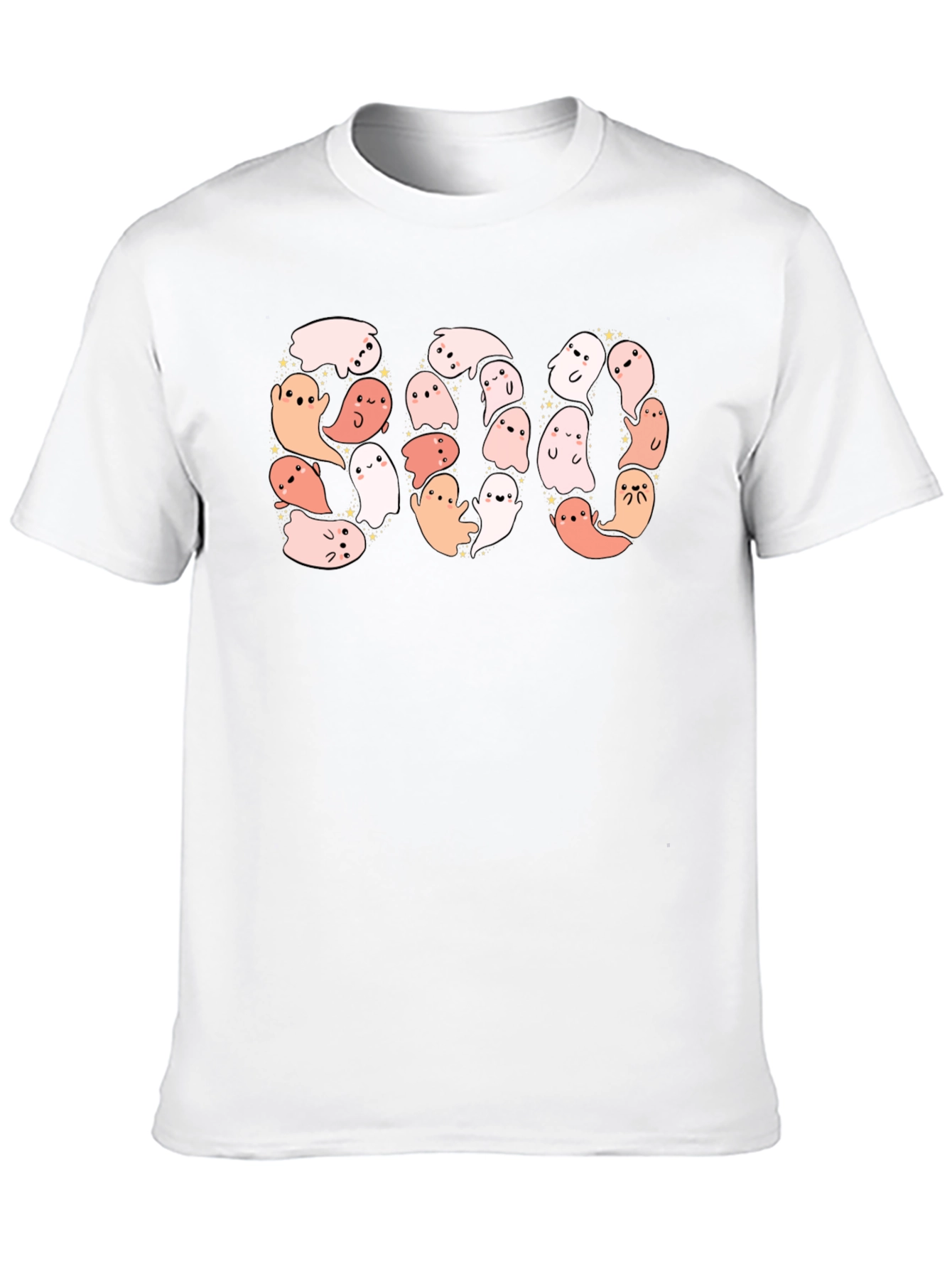 Black Boo Ghost Graphic Tee - Halloween Fun! view 10