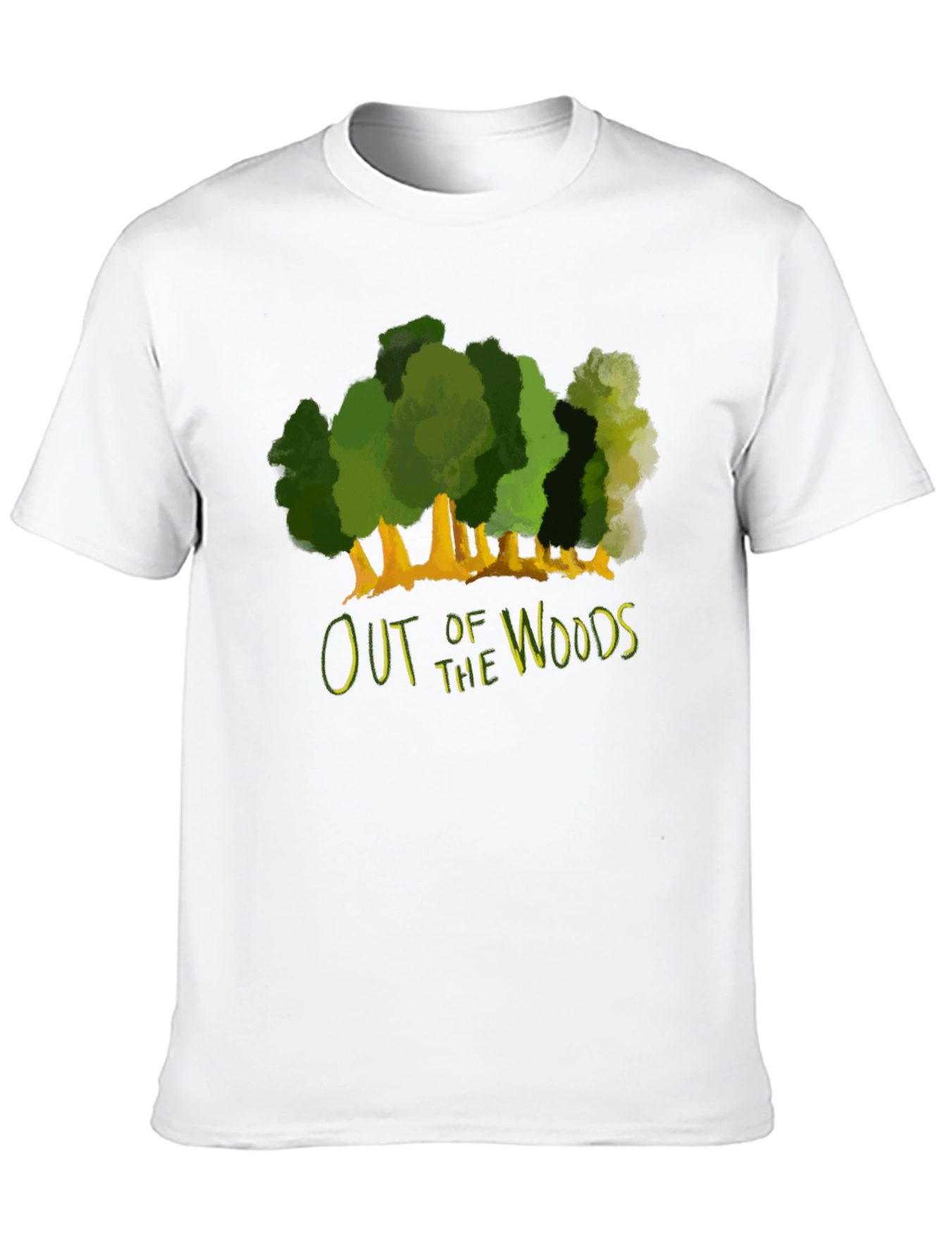 Black Out of the Woods Graphic Tee - Black Cotton T-Shirt view 10