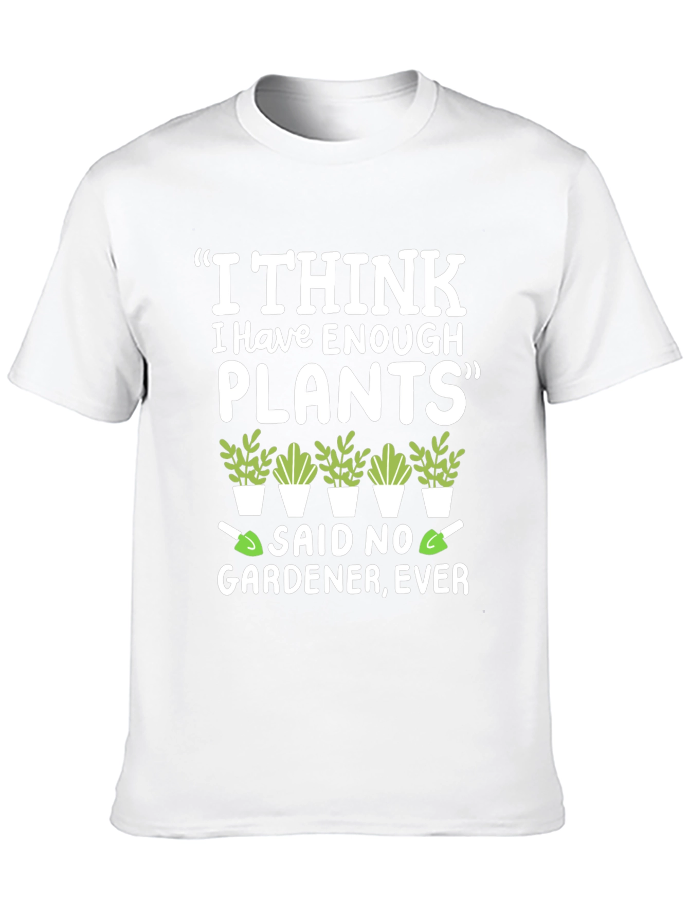 Black Funny Gardener T-Shirt - Enough Plants? Never! view 10