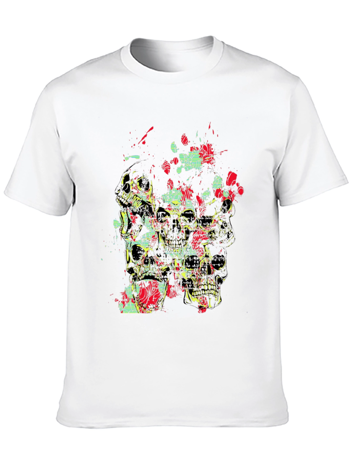 Black Skull Graphic Tee - Black Cotton view 10