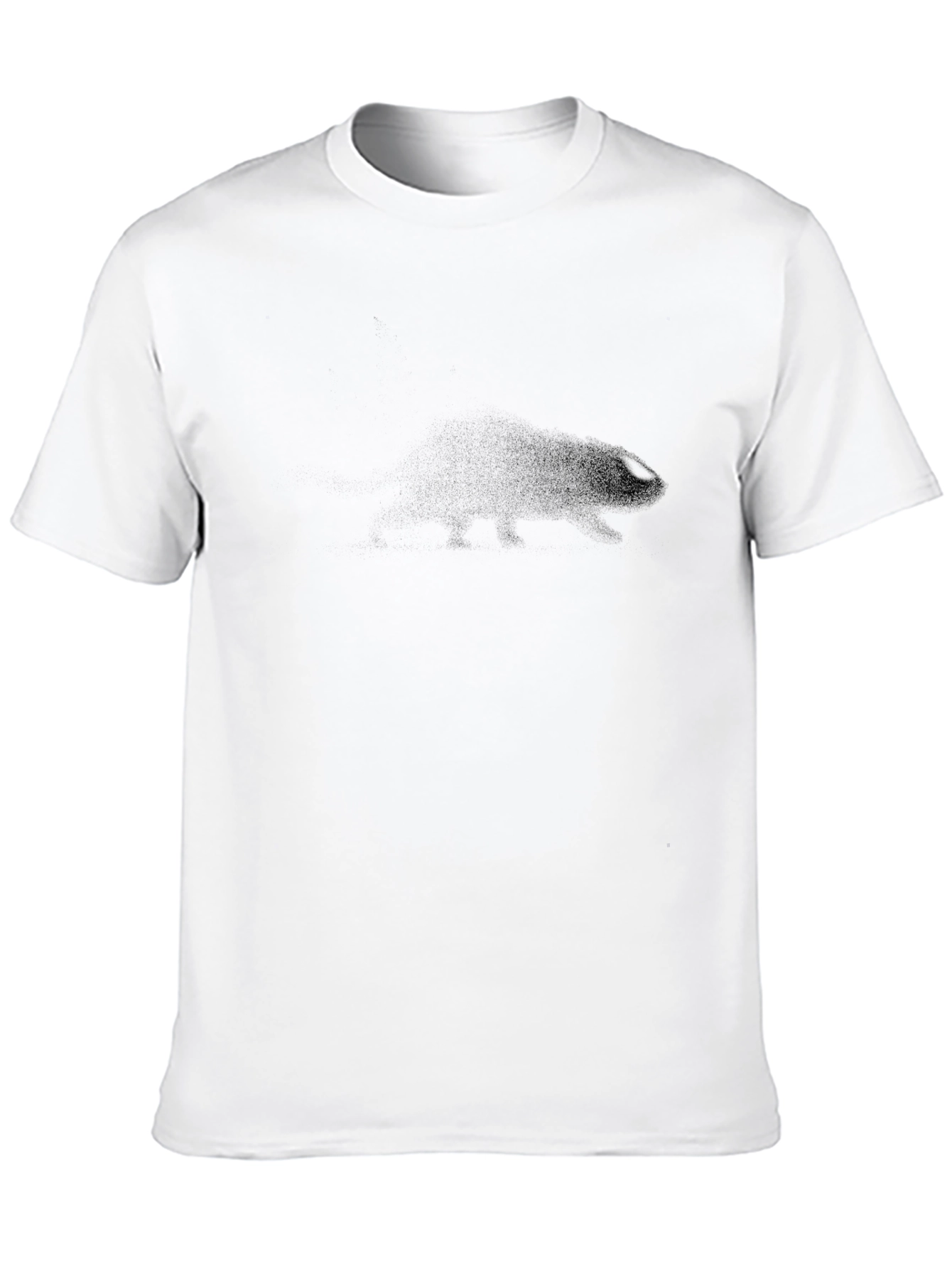 Black Men's Solid Black Crew Neck T-Shirt view 10