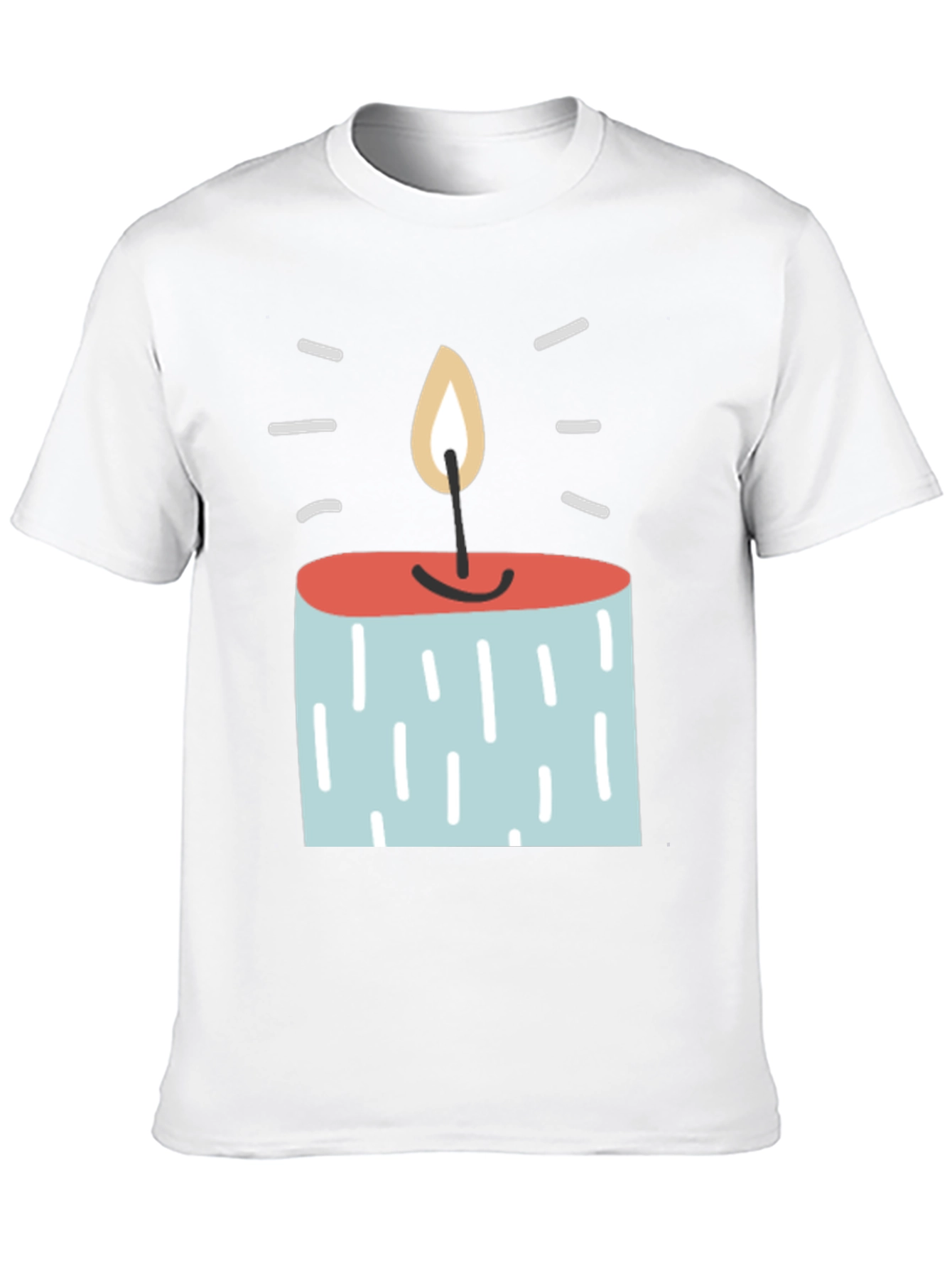 Black Novelty Candle Graphic Tee - Unique Design, Soft Fabric view 10