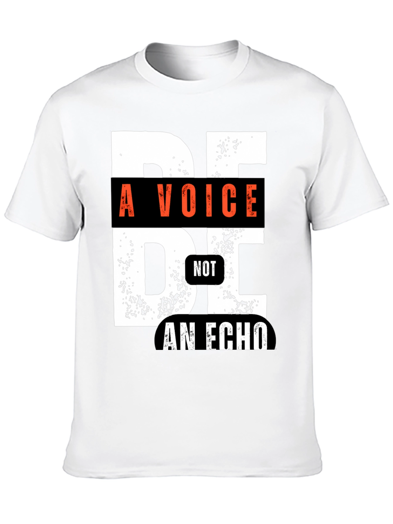 Black Be a Voice, Not an Echo Graphic Tee - Unisex view 10