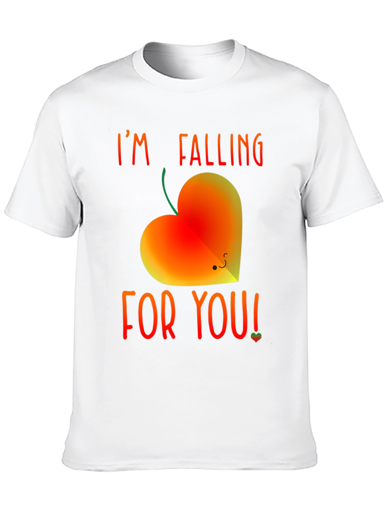 Black Falling For You Heart Graphic Tee view 10
