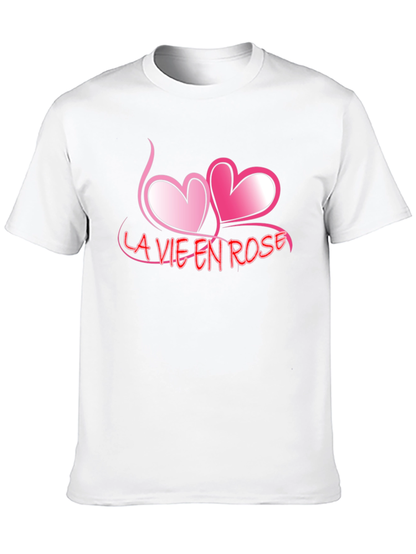 Black La Vie En Rose Graphic Tee - Romantic Black T-Shirt view 10