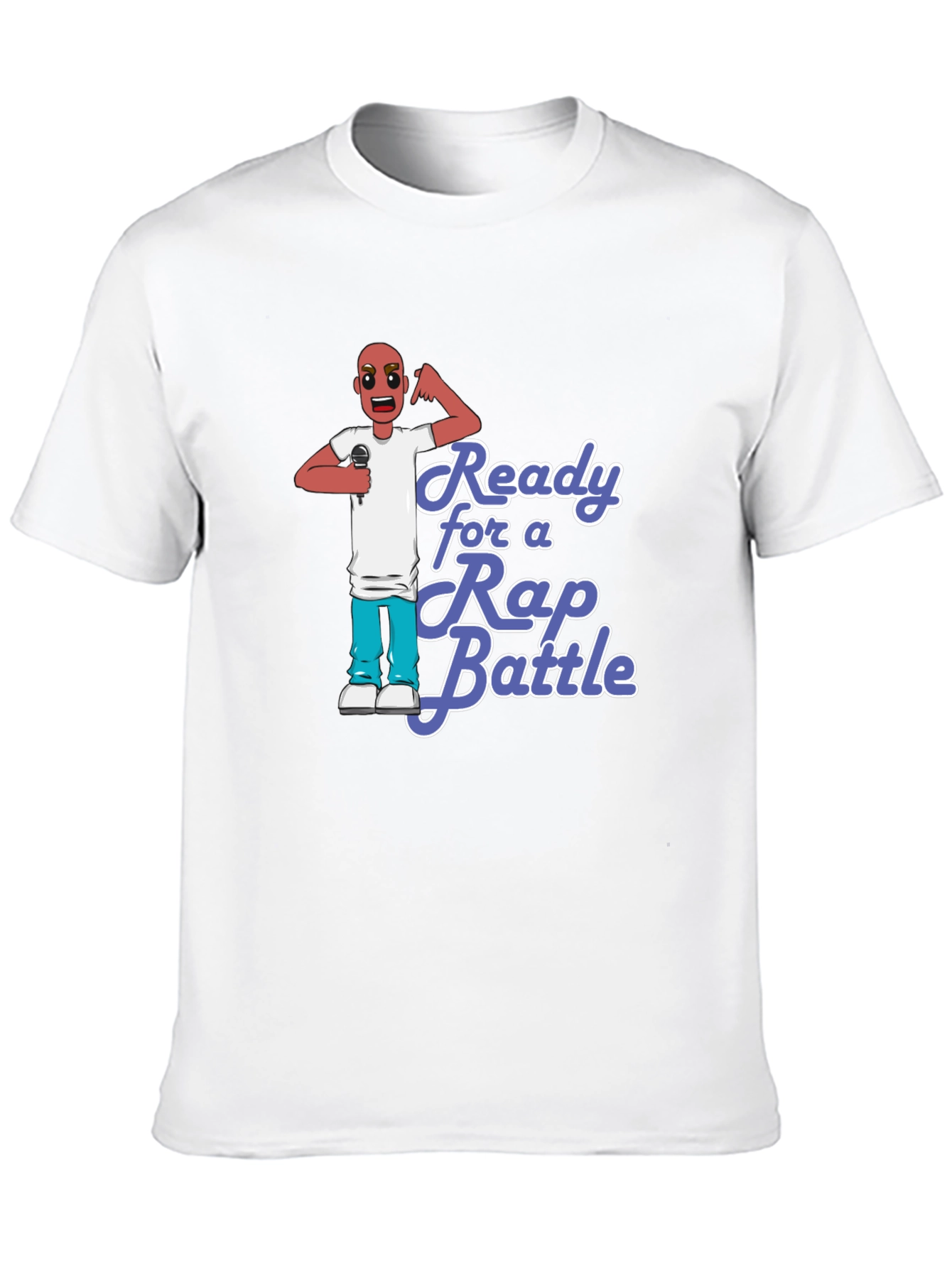 Black Ready for a Rap Battle T-Shirt view 10
