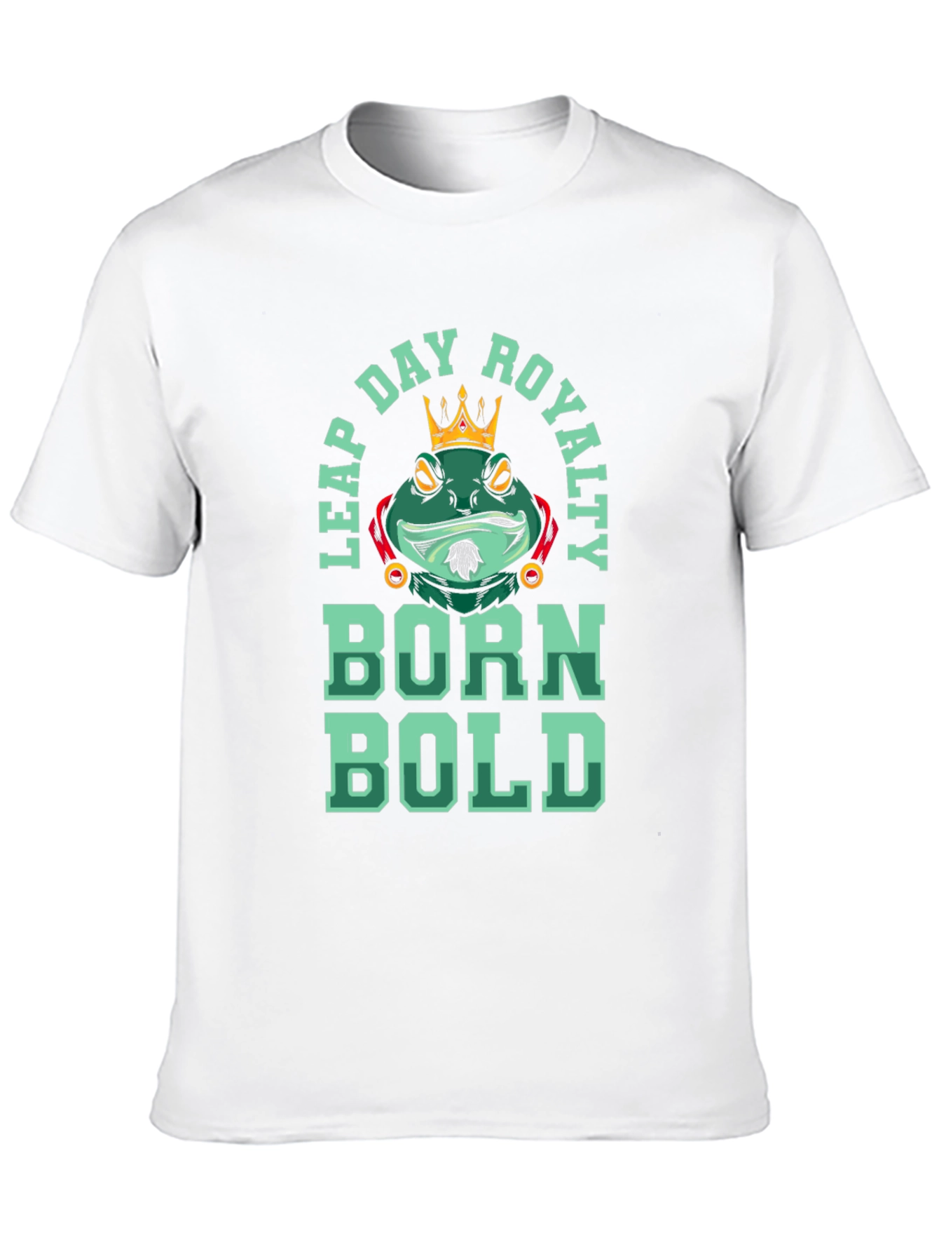 Black Leap Day Royalty Graphic T-Shirt - Born Bold Frog Tee view 10