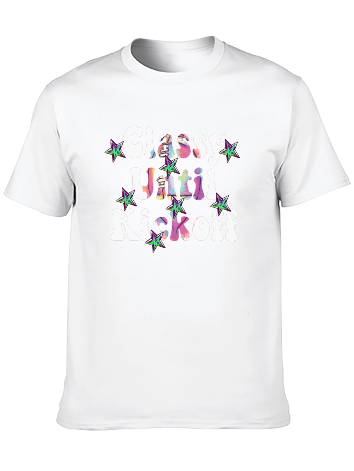 Black Classy Until Kickoff Graphic Tee view 10