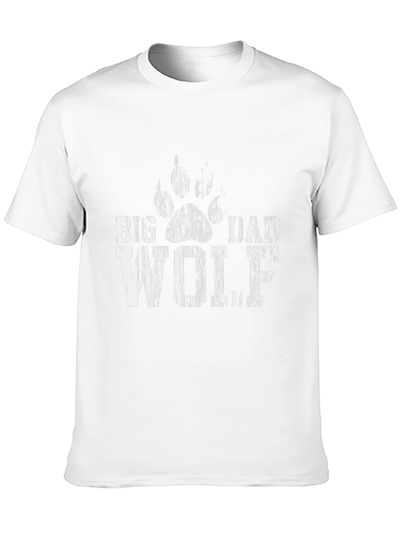 Black Big Dad Wolf Graphic Tee - Mens Black T-Shirt view 10
