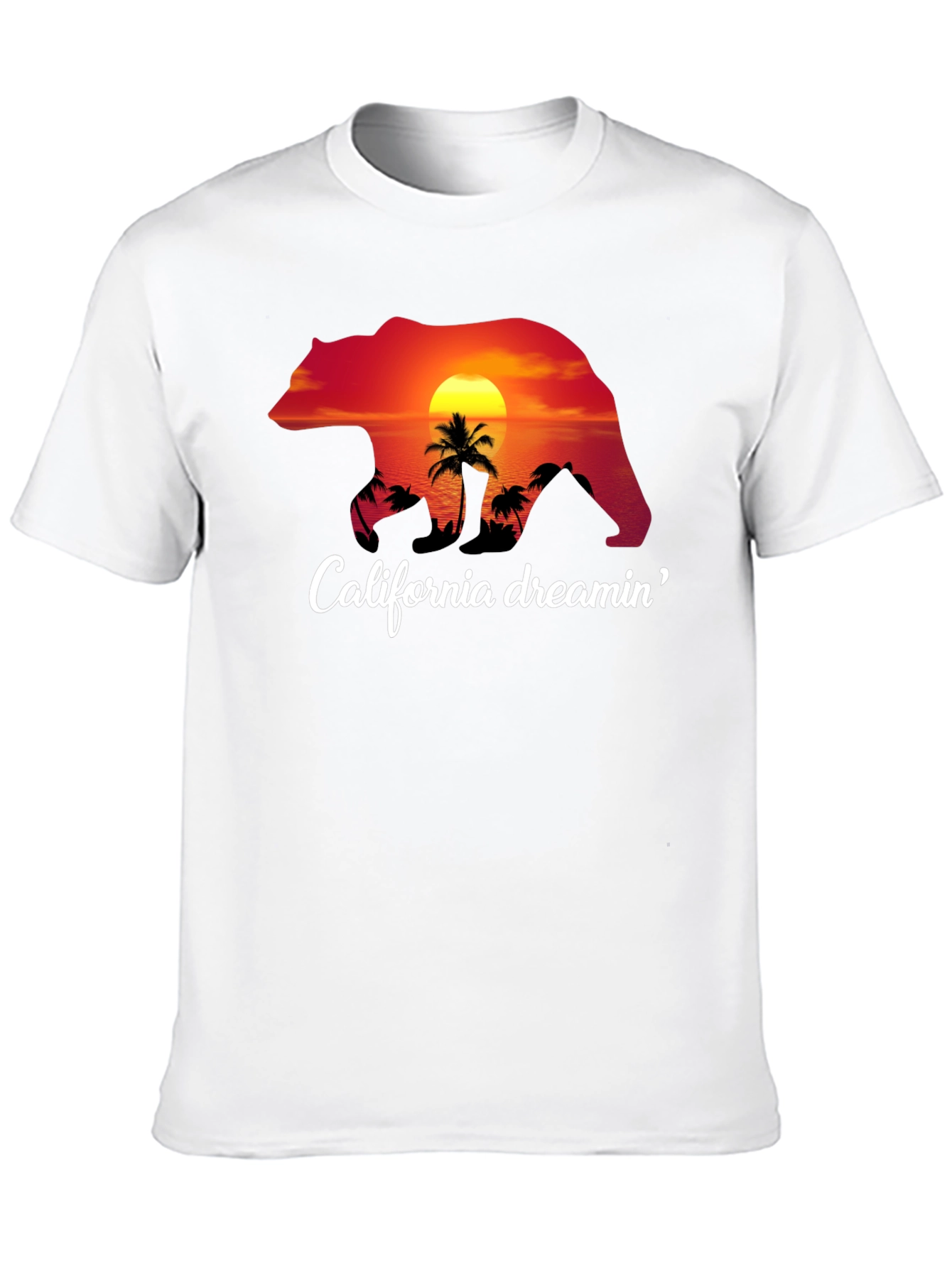 Black California Dreamin' Bear Graphic Tee view 10
