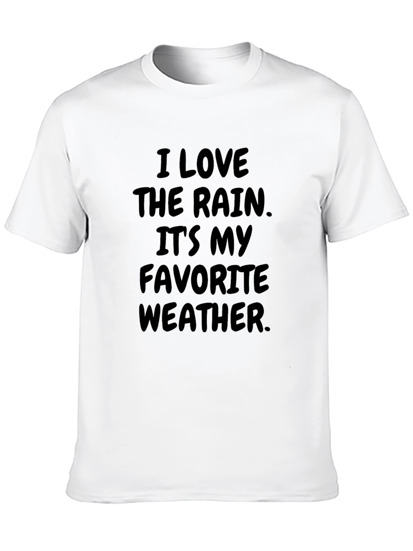 Black I Love The Rain Graphic Tee view 10