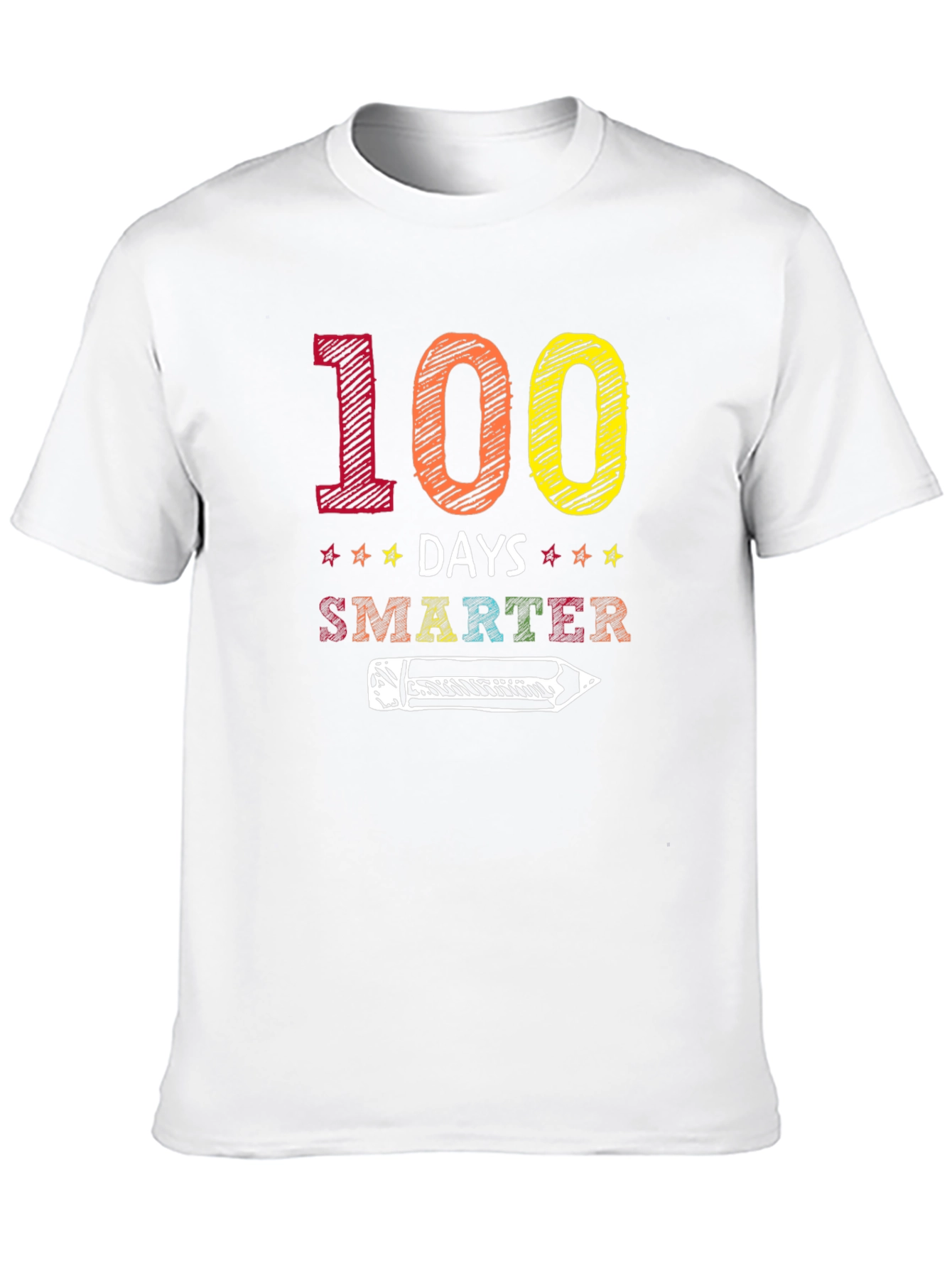 Black 100 Days Smarter Graphic T-Shirt view 10