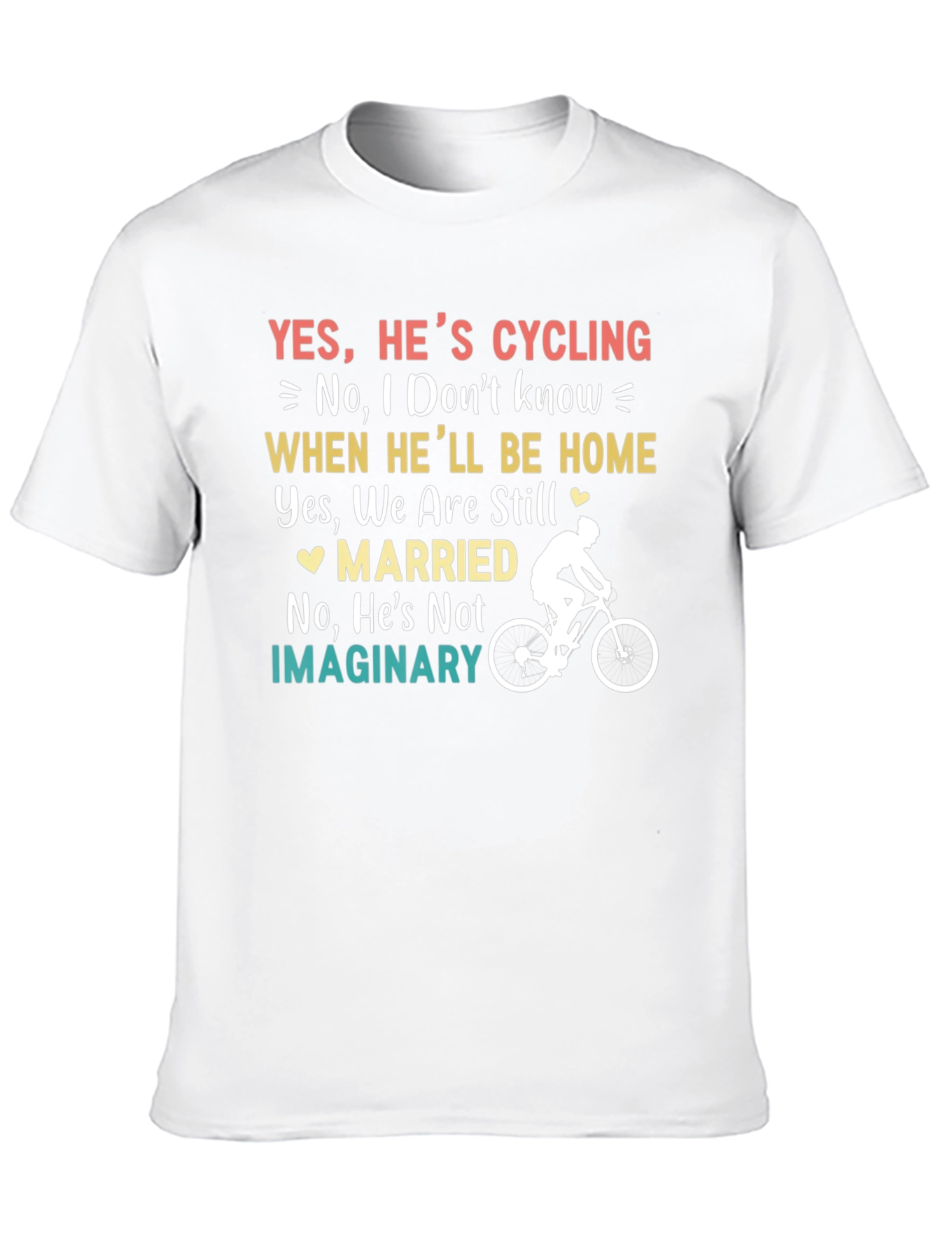 Black Funny Cycling Husband T-Shirt - Married Cyclist Gift view 10
