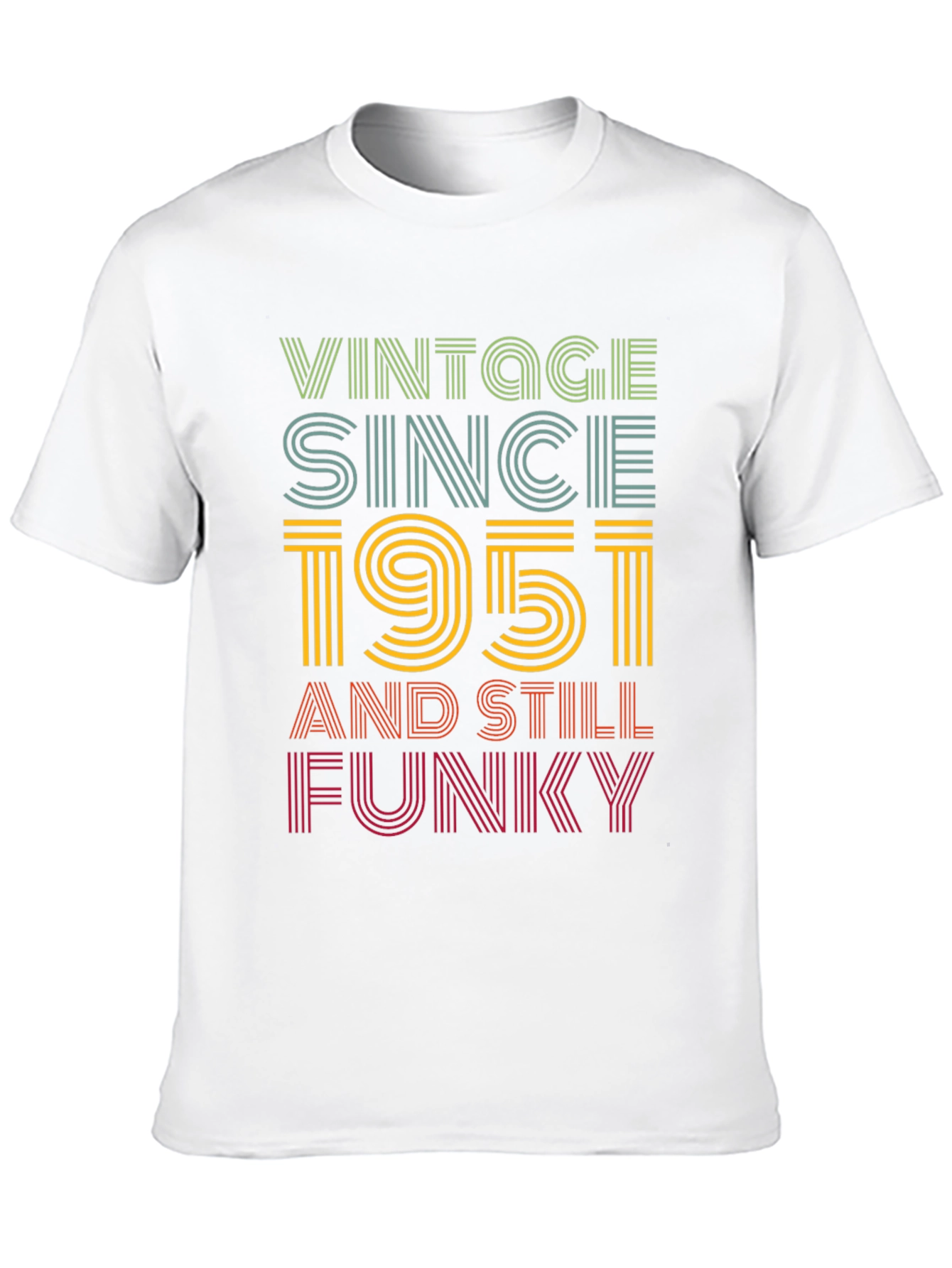 Black Vintage Since 1951 Funky Graphic T-Shirt view 10