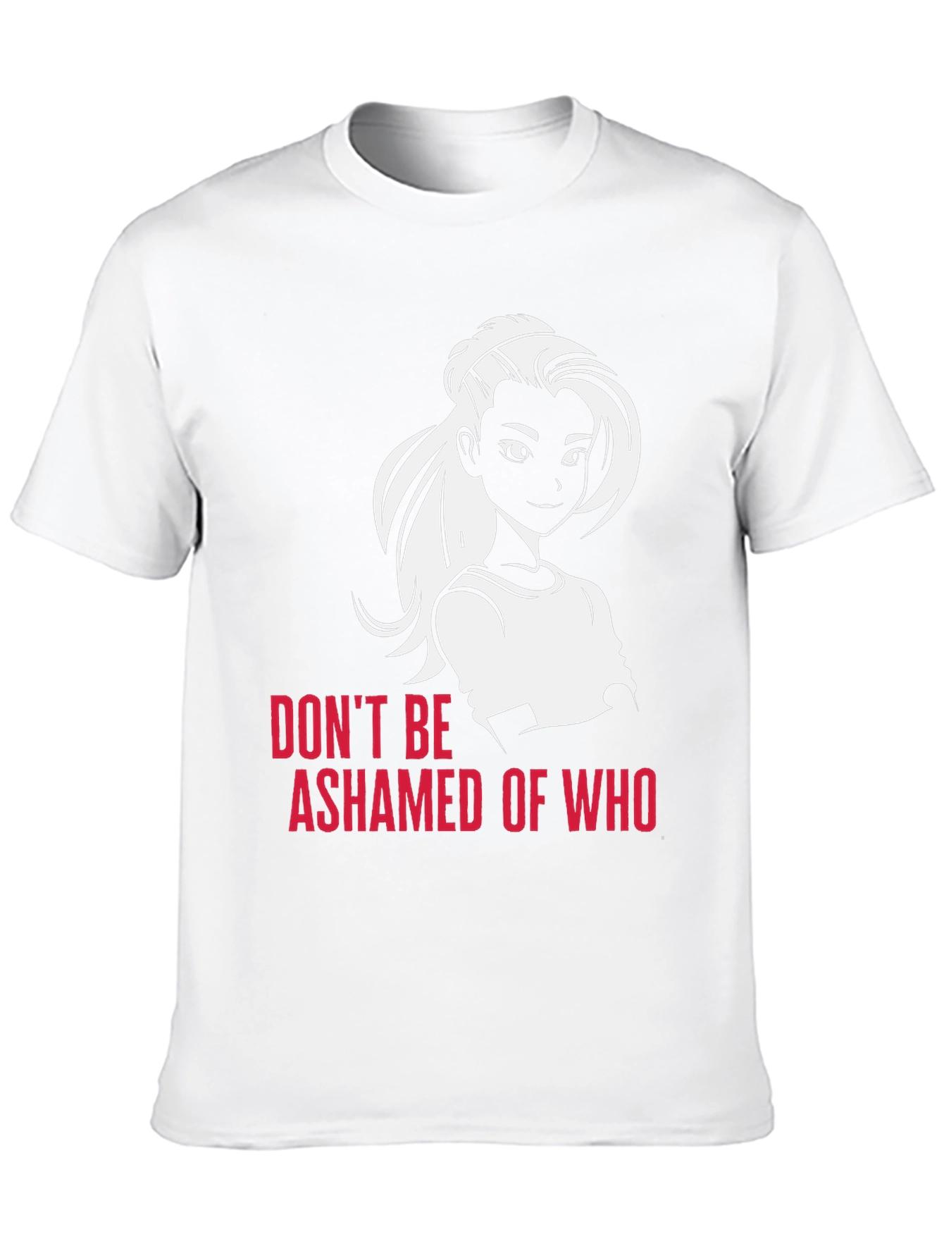 Black Empowering Graphic Tee: Don't Be Ashamed T-Shirt view 10