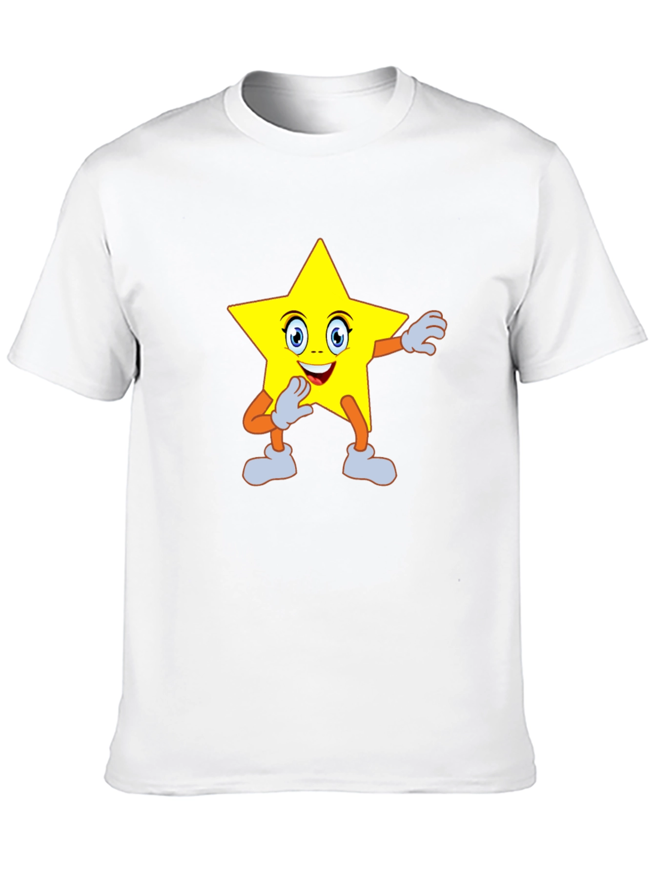 Black Star Cartoon Graphic Tee - Black view 10