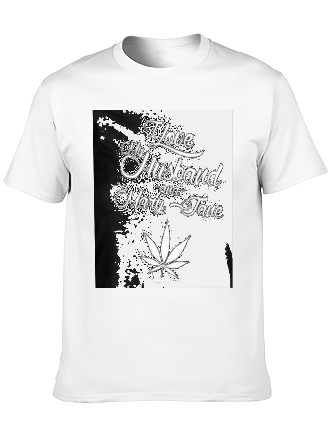 Black I Love My Husband and Mary Jane Black T-Shirt view 10